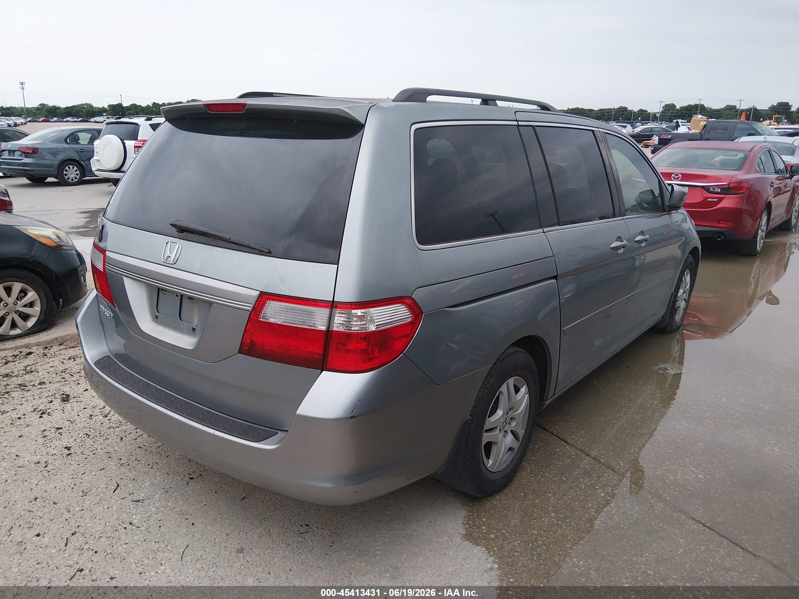 2006 Honda Odyssey Ex-l Blue vin: 5FNRL38776B110779