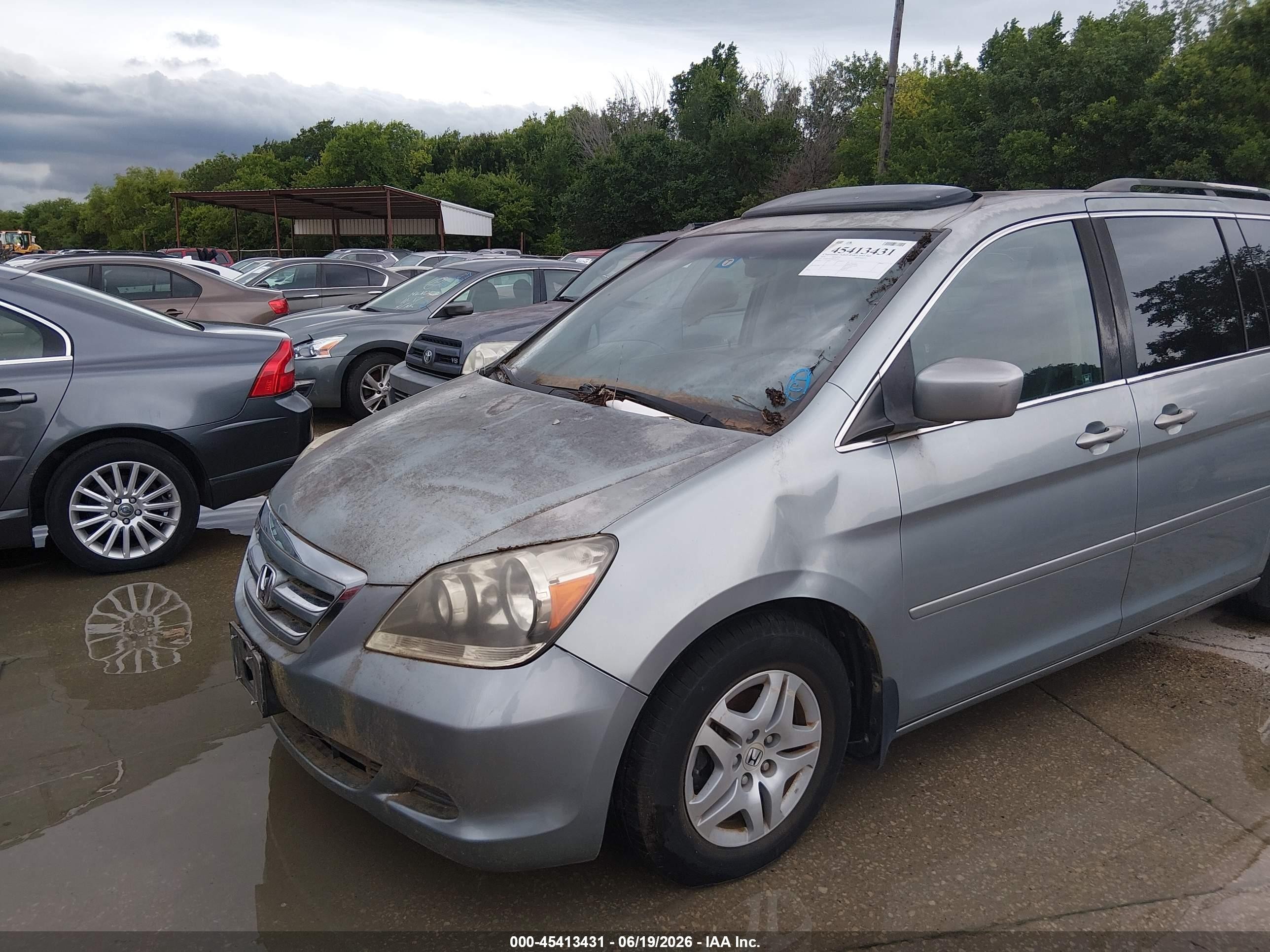 2006 Honda Odyssey Ex-l Blue vin: 5FNRL38776B110779