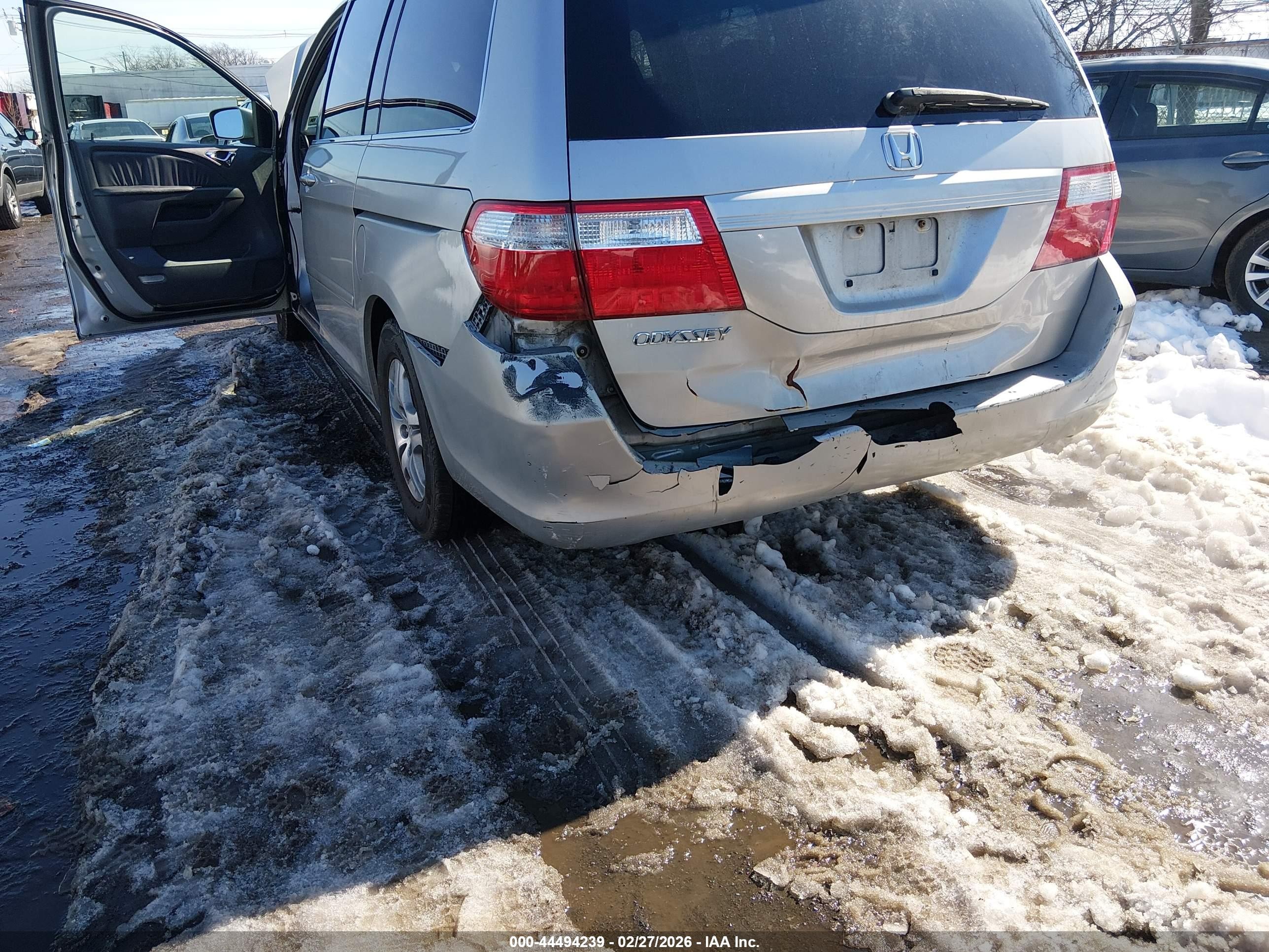 2006 Honda Odyssey Ex-l Silver vin: 5FNRL38776B436002
