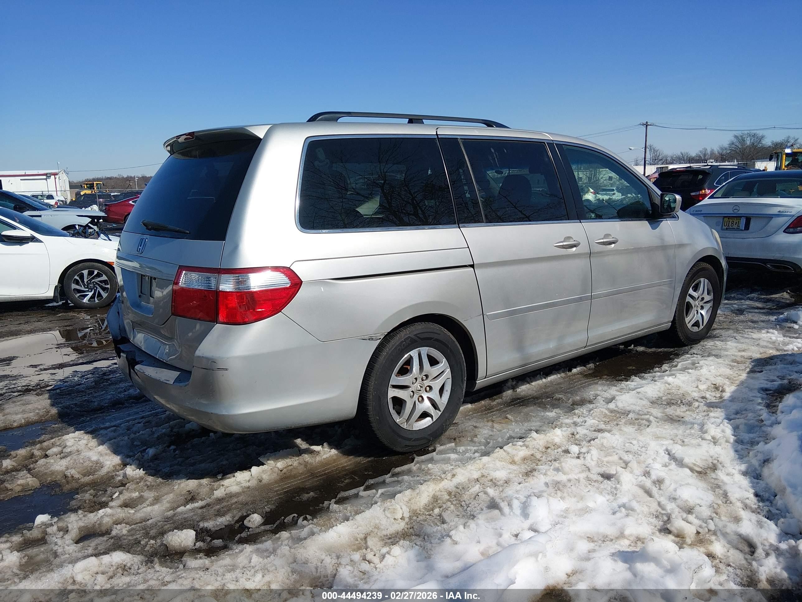 2006 Honda Odyssey Ex-l Silver vin: 5FNRL38776B436002