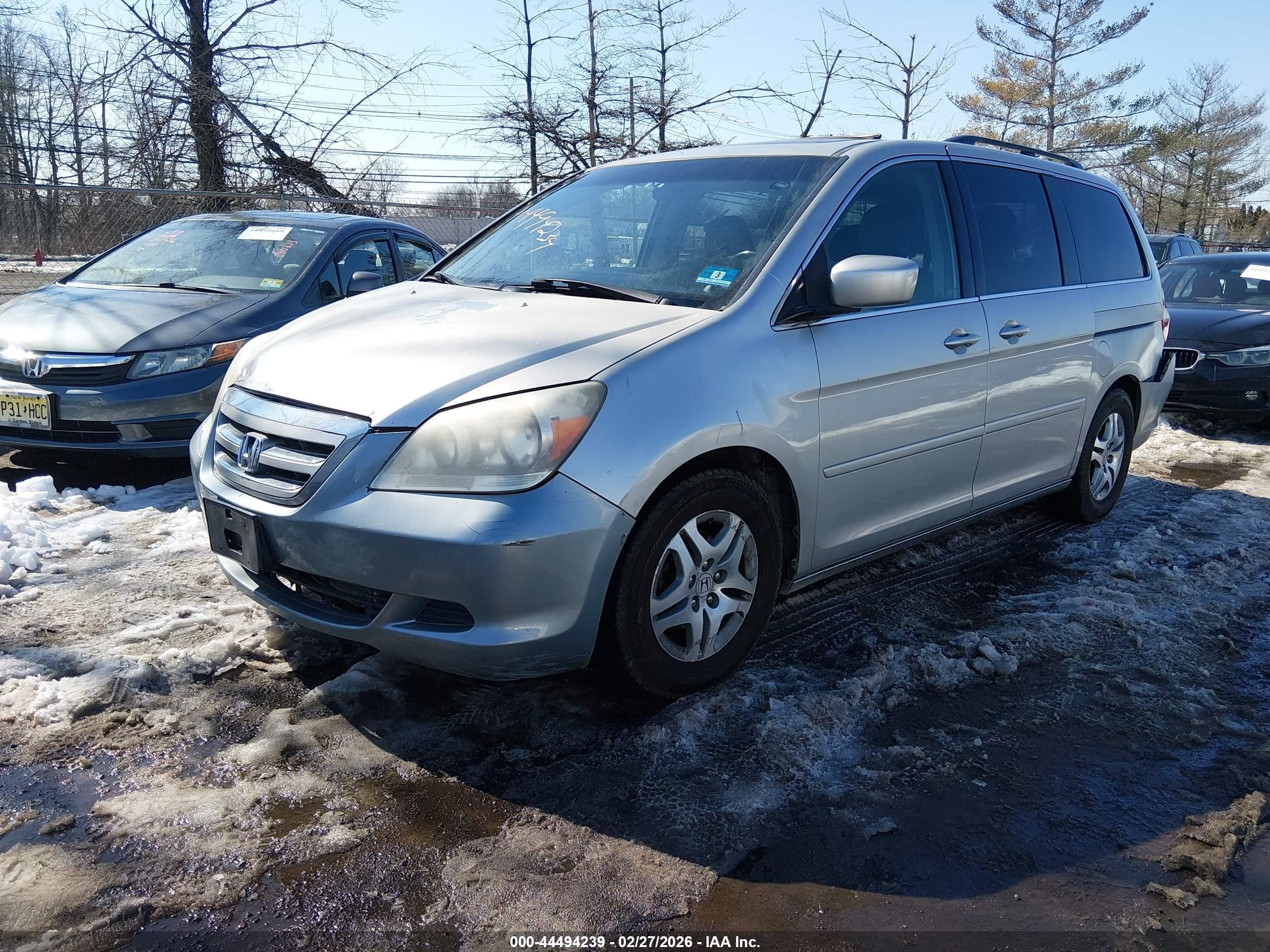 2006 Honda Odyssey Ex-l Silver vin: 5FNRL38776B436002