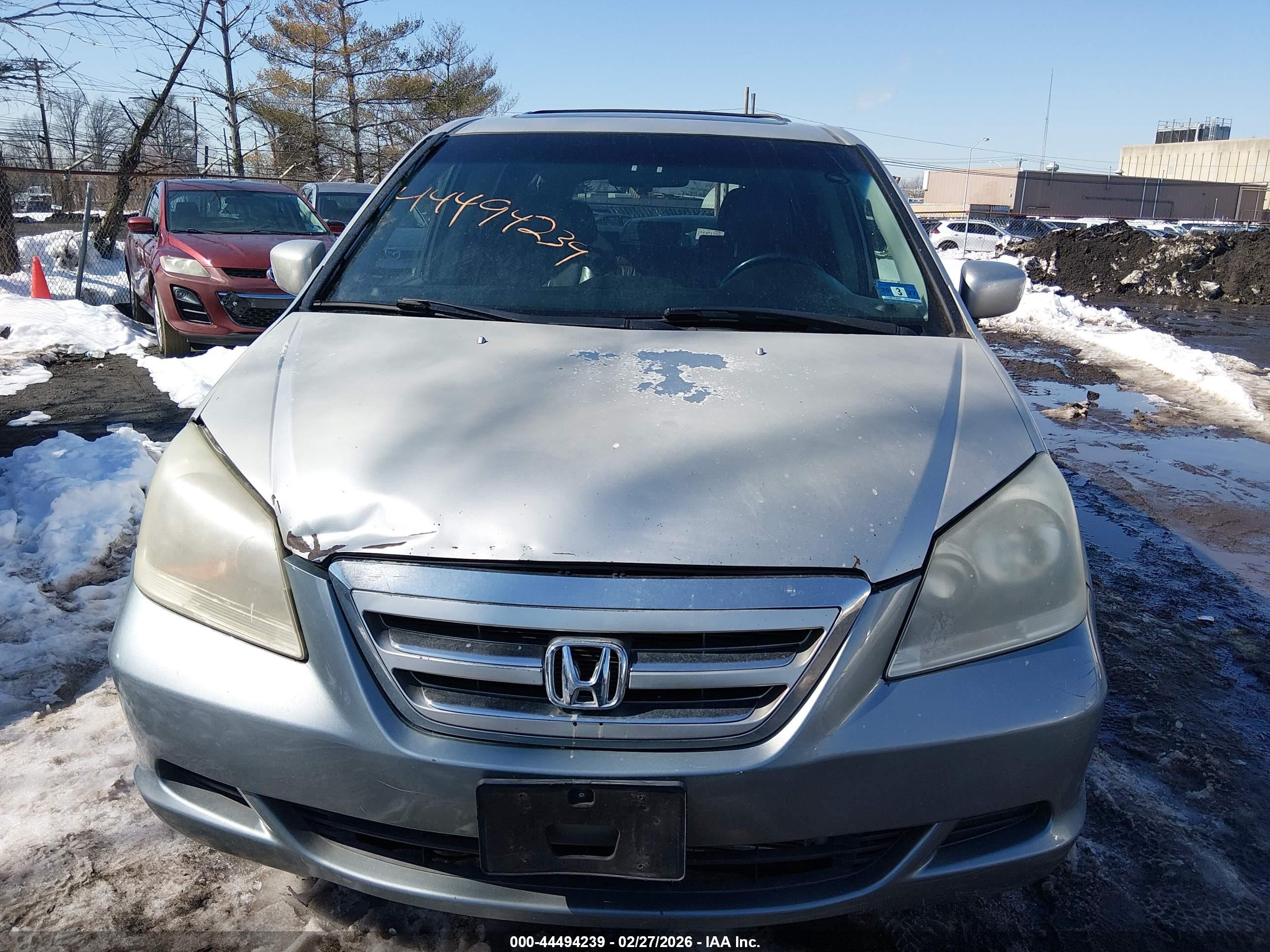 2006 Honda Odyssey Ex-l Silver vin: 5FNRL38776B436002