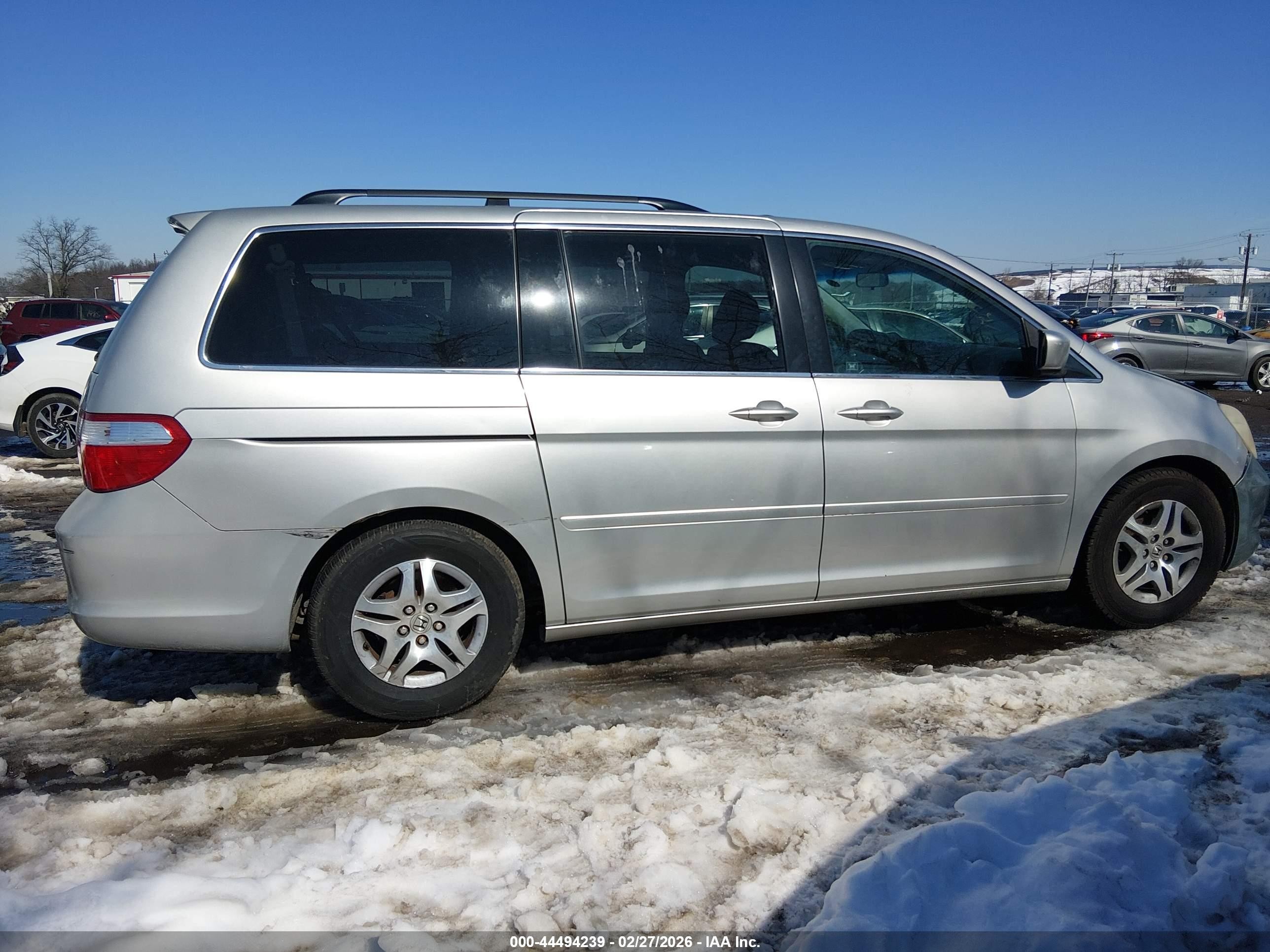 2006 Honda Odyssey Ex-l Silver vin: 5FNRL38776B436002
