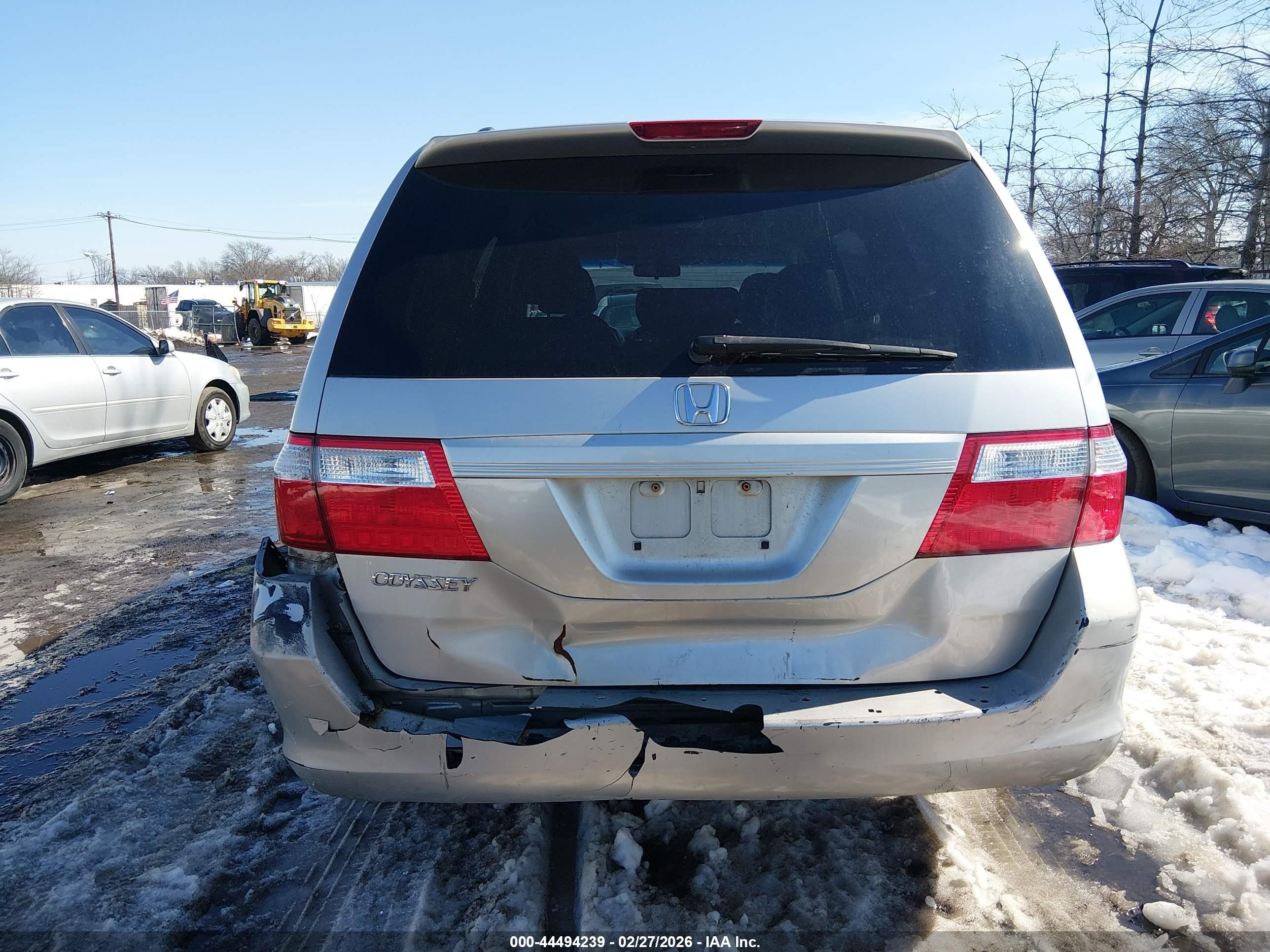 2006 Honda Odyssey Ex-l Silver vin: 5FNRL38776B436002