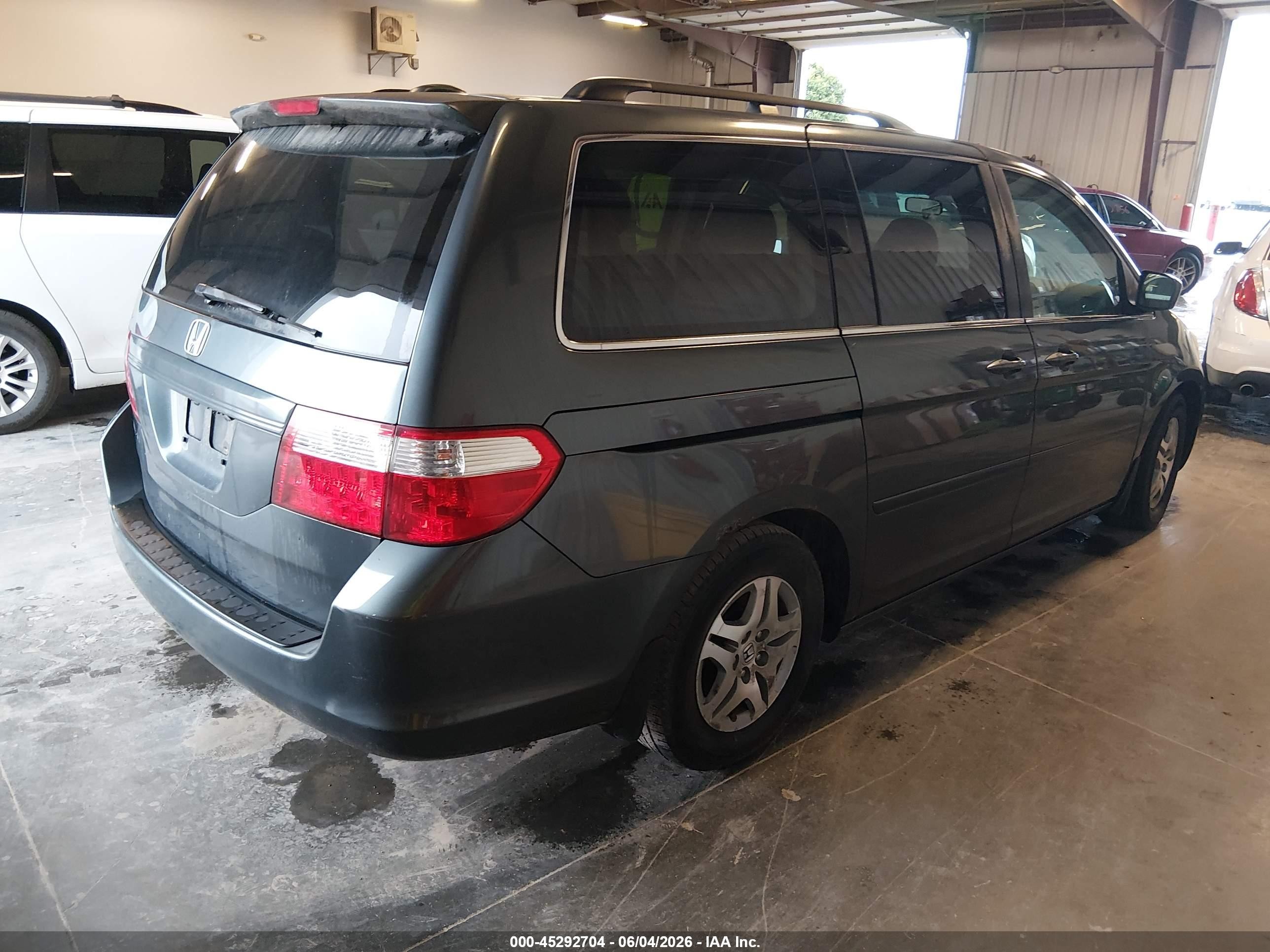 2006 Honda Odyssey Ex-l Gray vin: 5FNRL38776B446805
