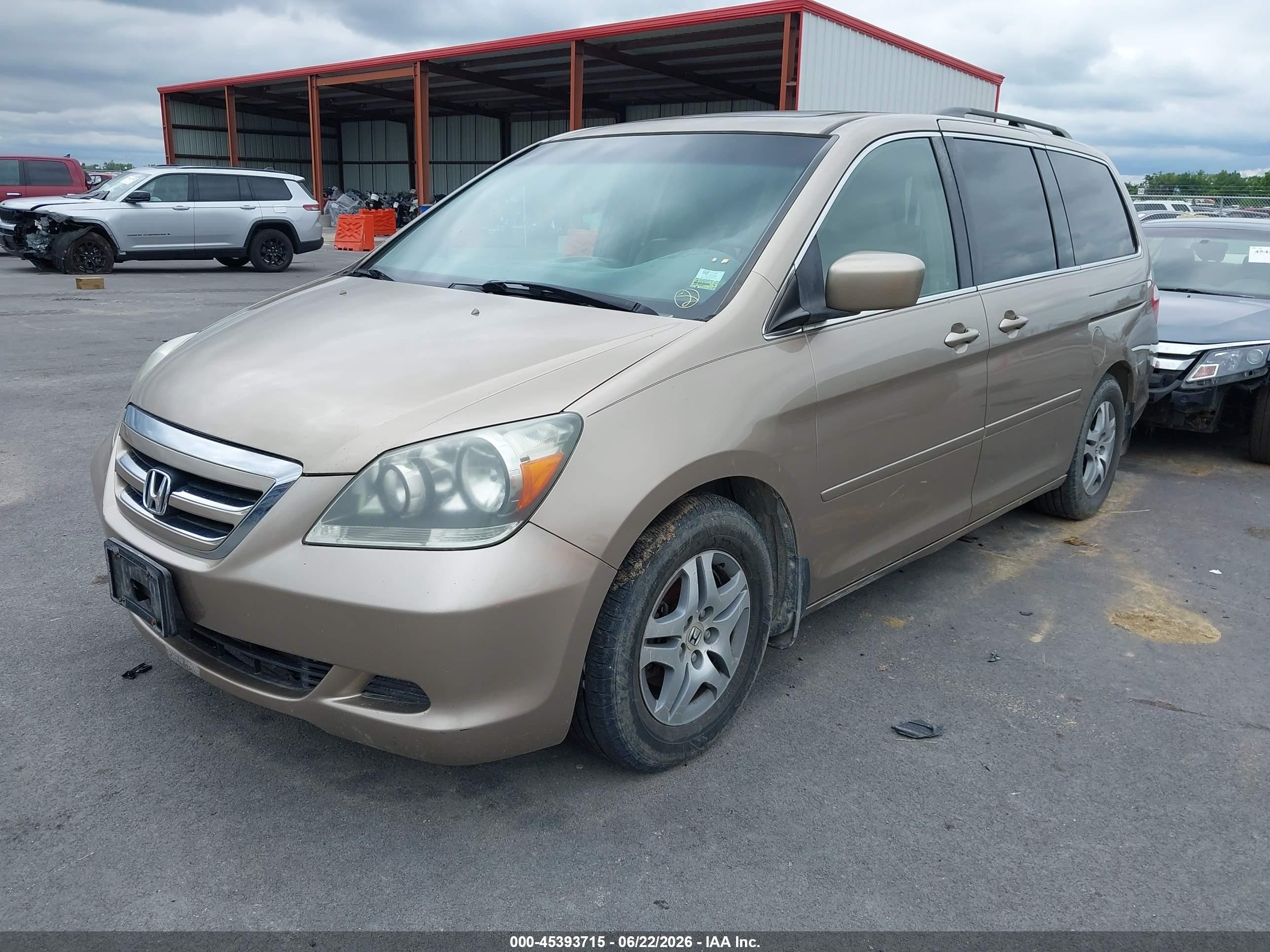 2006 Honda Odyssey Ex-l Champagne vin: 5FNRL38776B459182