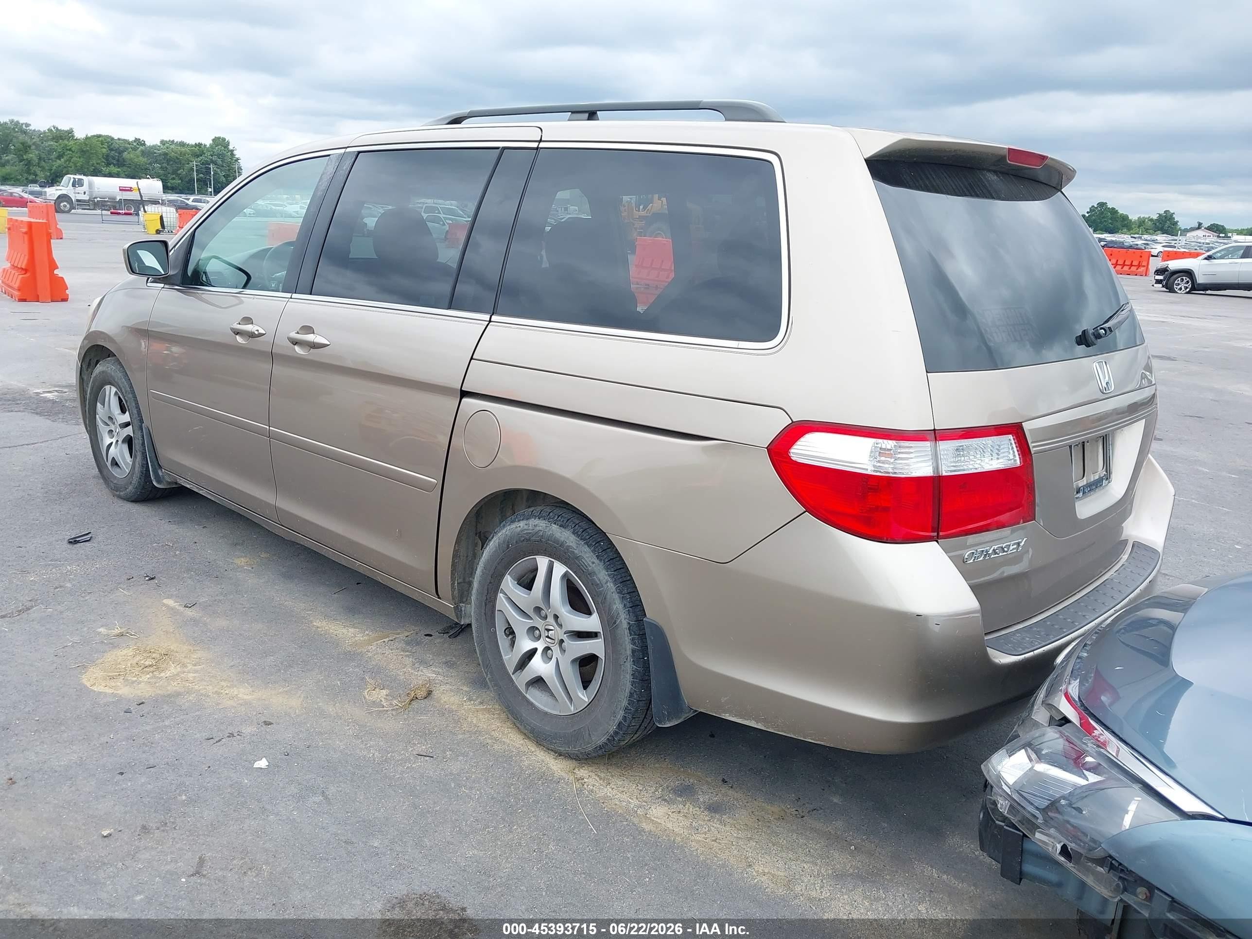2006 Honda Odyssey Ex-l Champagne vin: 5FNRL38776B459182