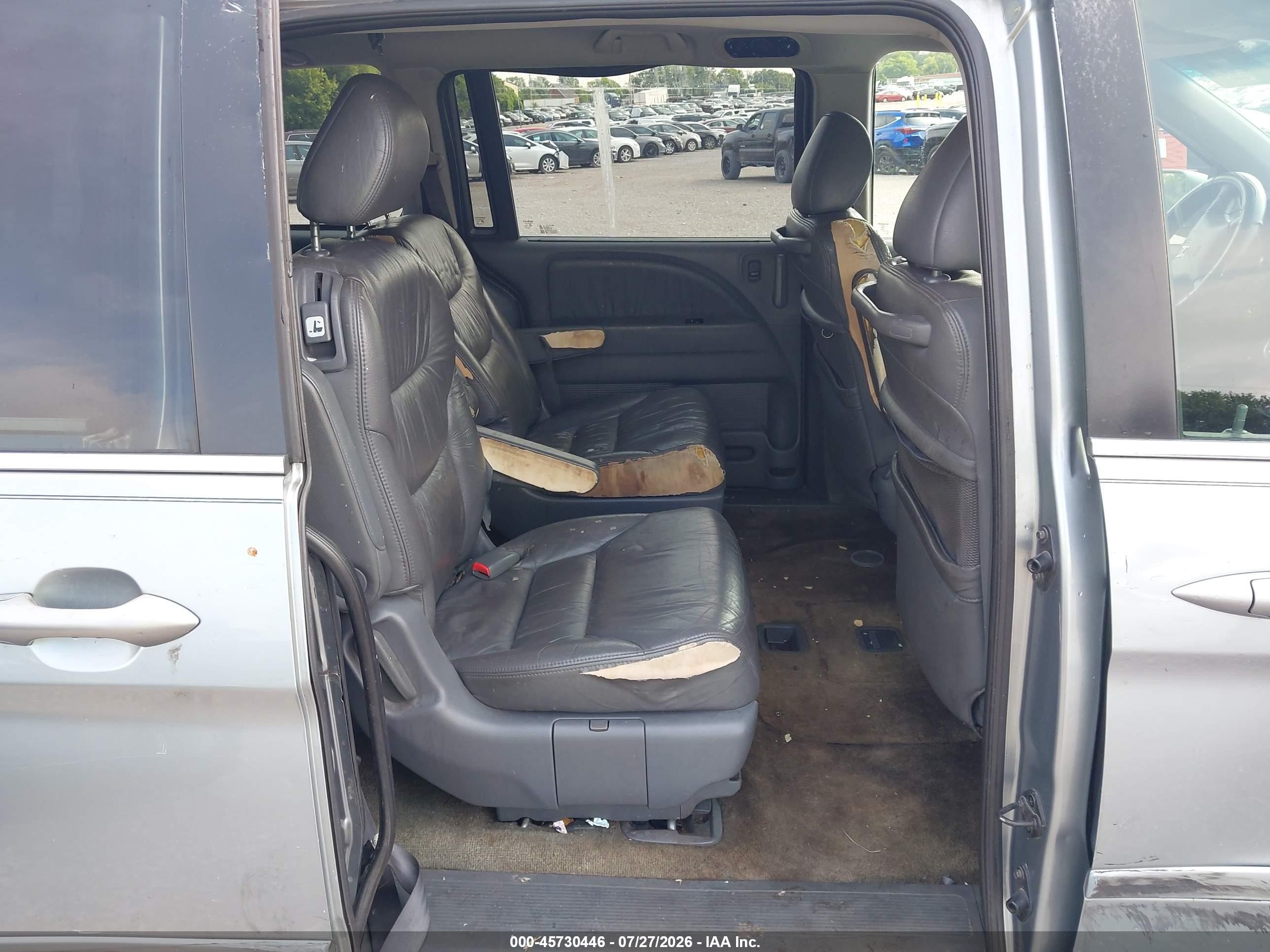 2007 Honda Odyssey Ex-l Blue vin: 5FNRL38777B047054