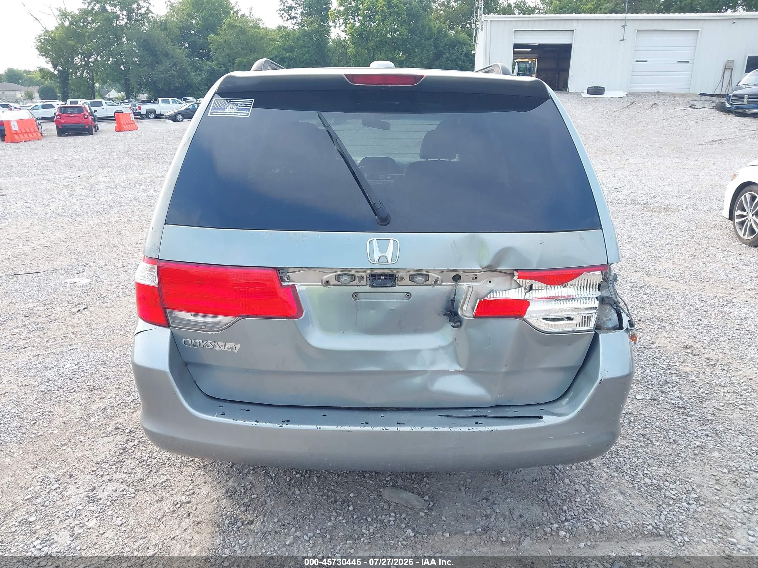 2007 Honda Odyssey Ex-l Blue vin: 5FNRL38777B047054