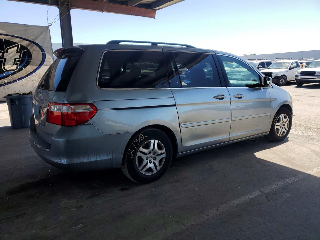 2007 Honda Odyssey Exl Blue vin: 5FNRL38777B068759