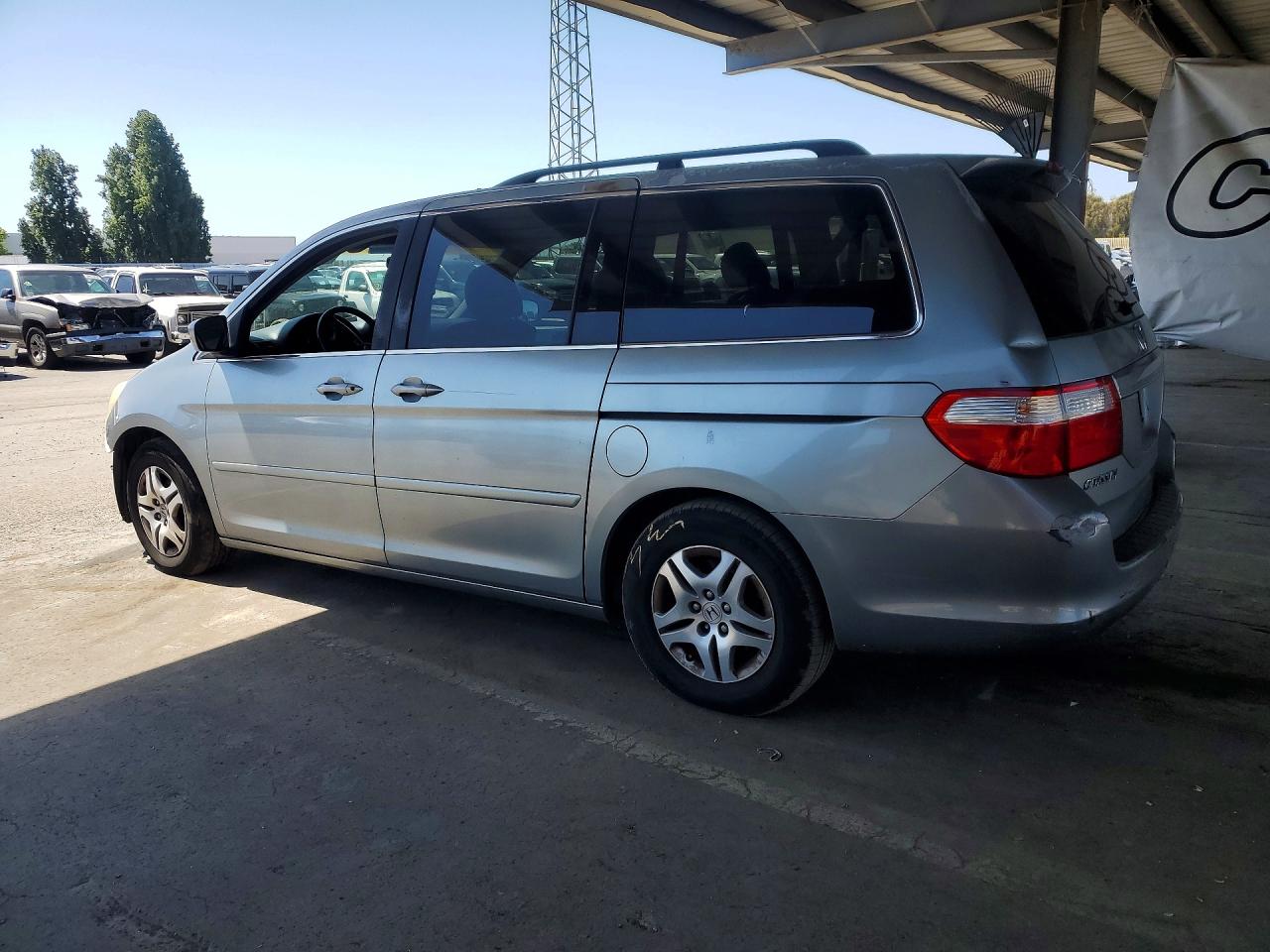 2007 Honda Odyssey Exl Blue vin: 5FNRL38777B068759