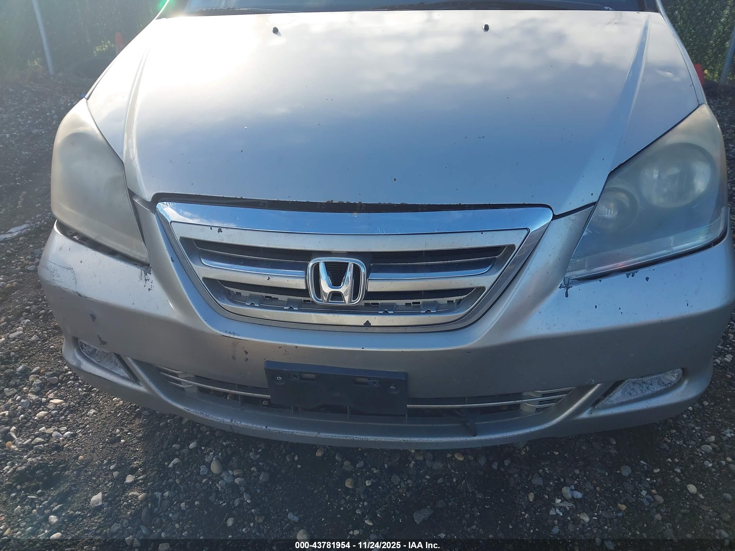 2007 Honda Odyssey Ex-l Серый vin: 5FNRL38777B094049