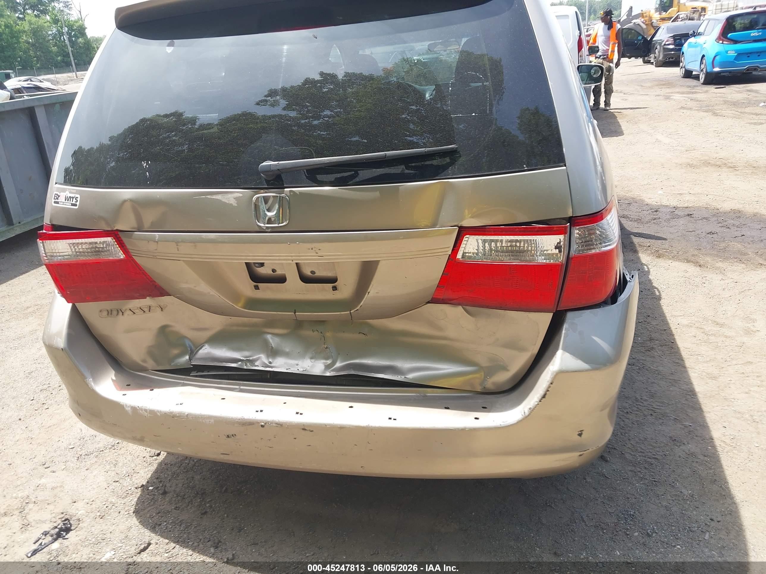2007 Honda Odyssey Ex-l Gold vin: 5FNRL38777B136638