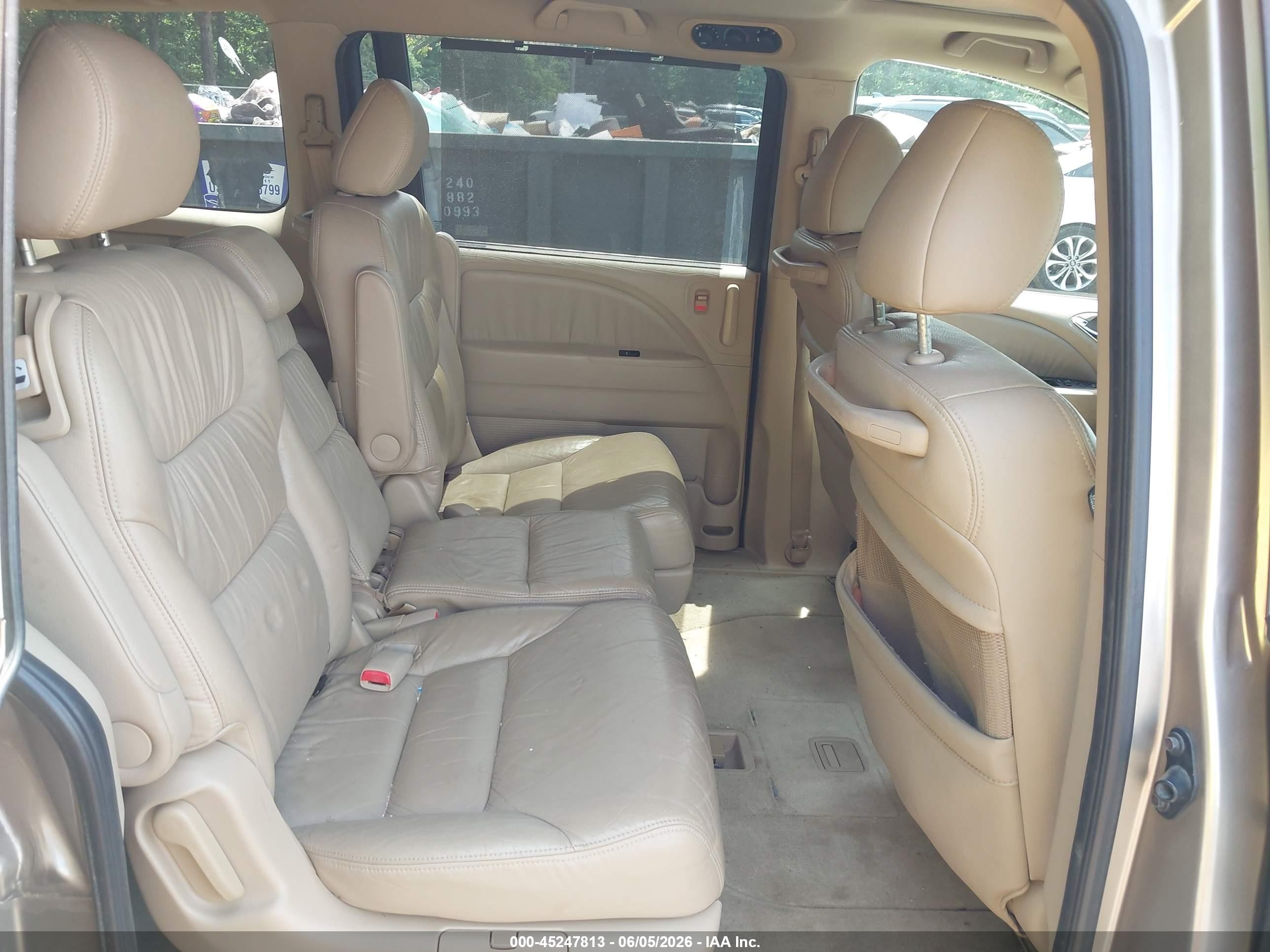 2007 Honda Odyssey Ex-l Gold vin: 5FNRL38777B136638