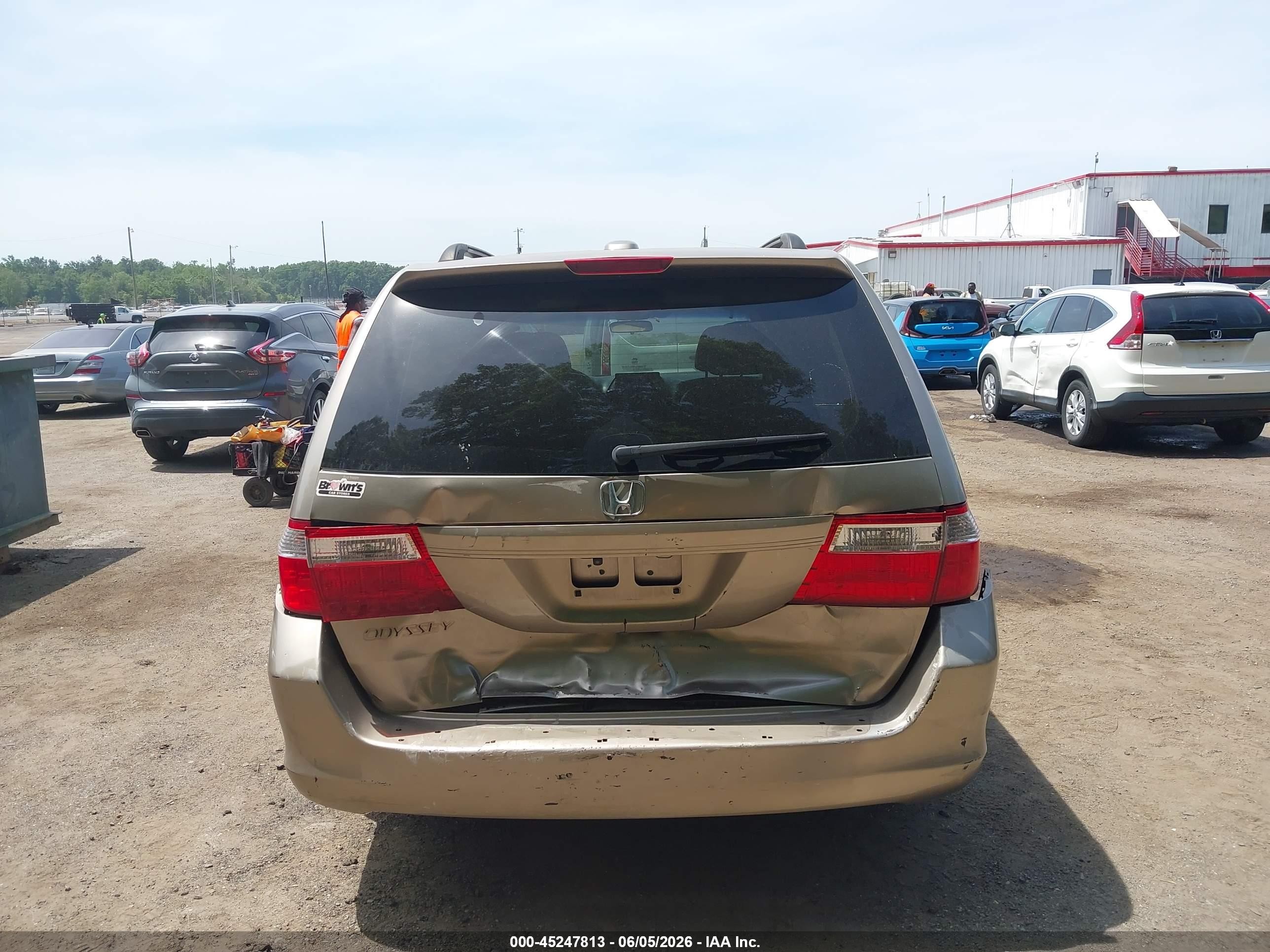2007 Honda Odyssey Ex-l Gold vin: 5FNRL38777B136638