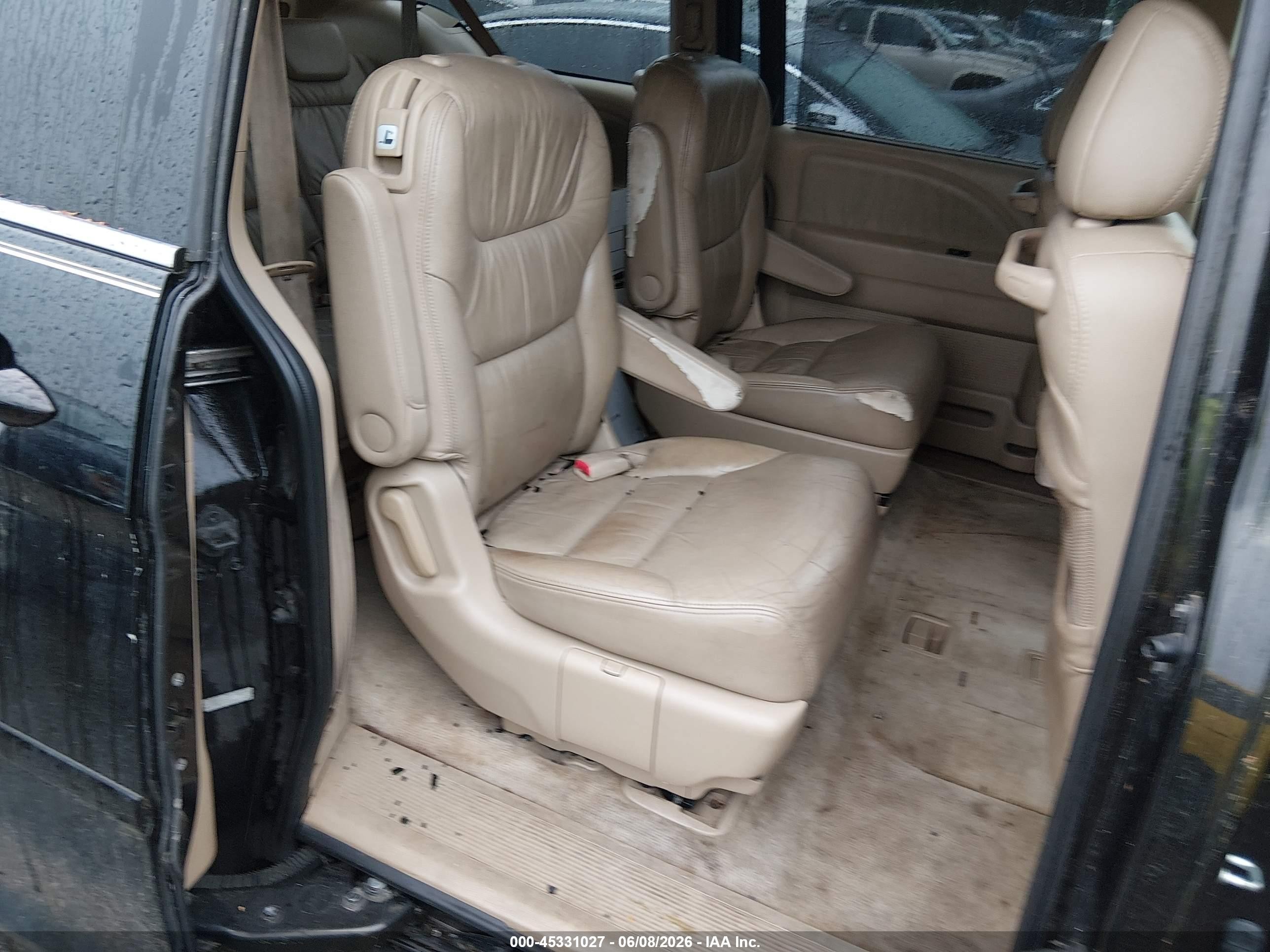 2007 Honda Odyssey Ex-l Black vin: 5FNRL38777B141208