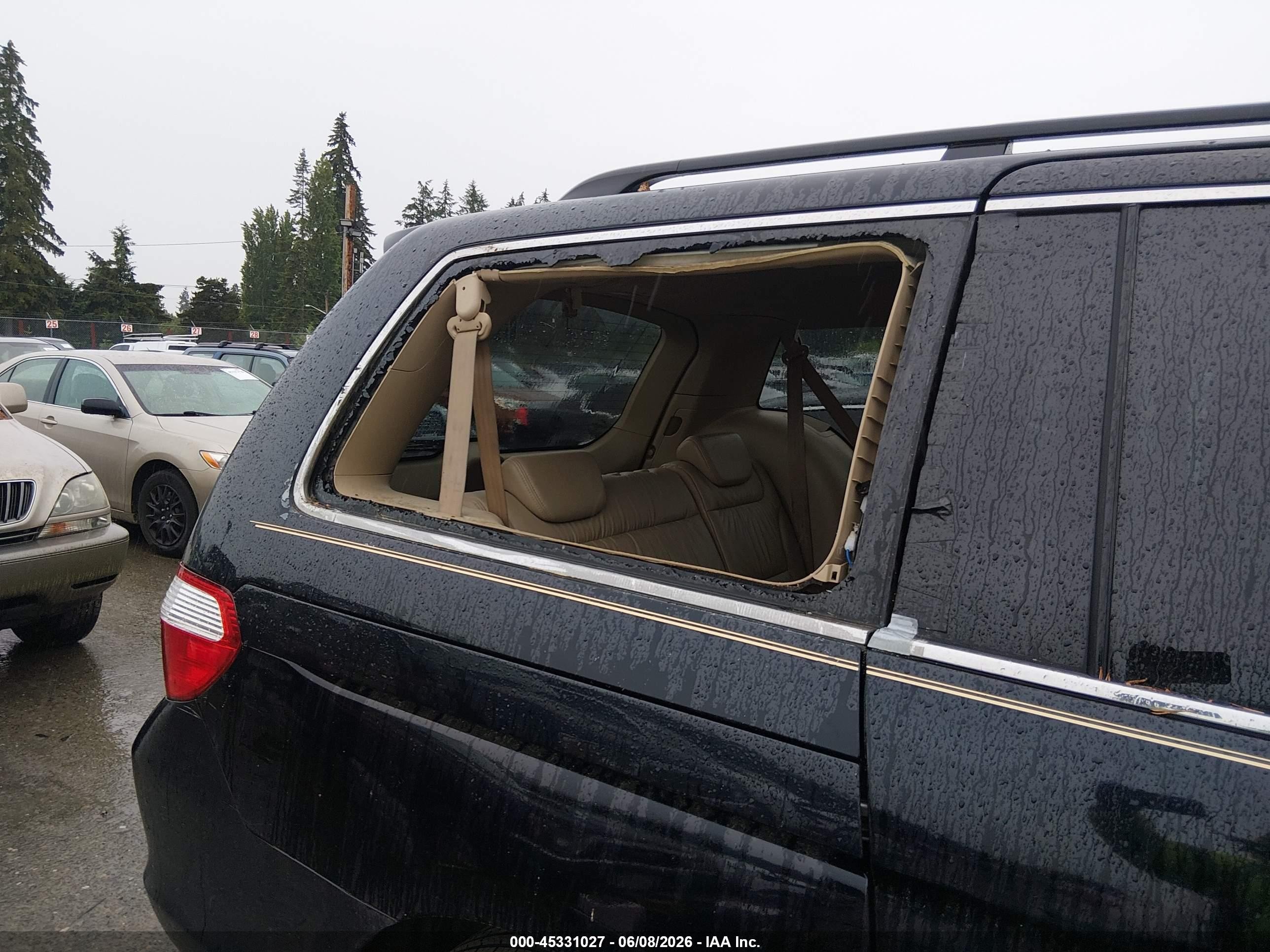 2007 Honda Odyssey Ex-l Black vin: 5FNRL38777B141208