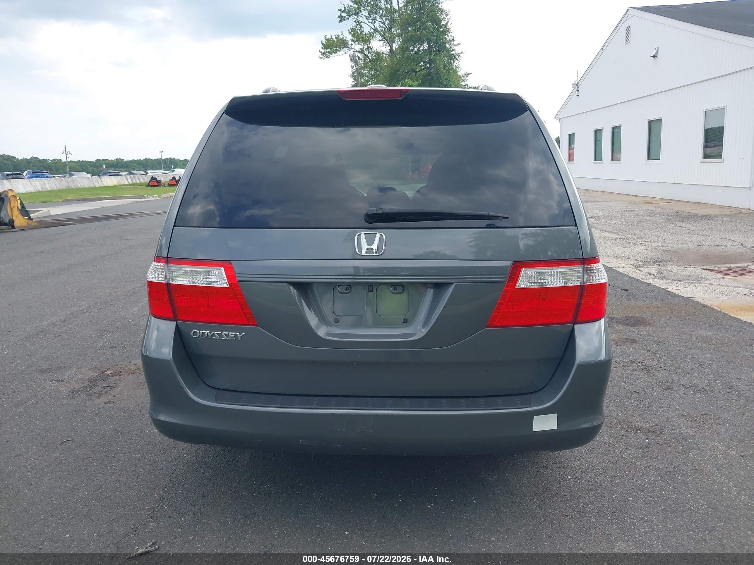 2007 Honda Odyssey Ex-l Gray vin: 5FNRL38777B404359