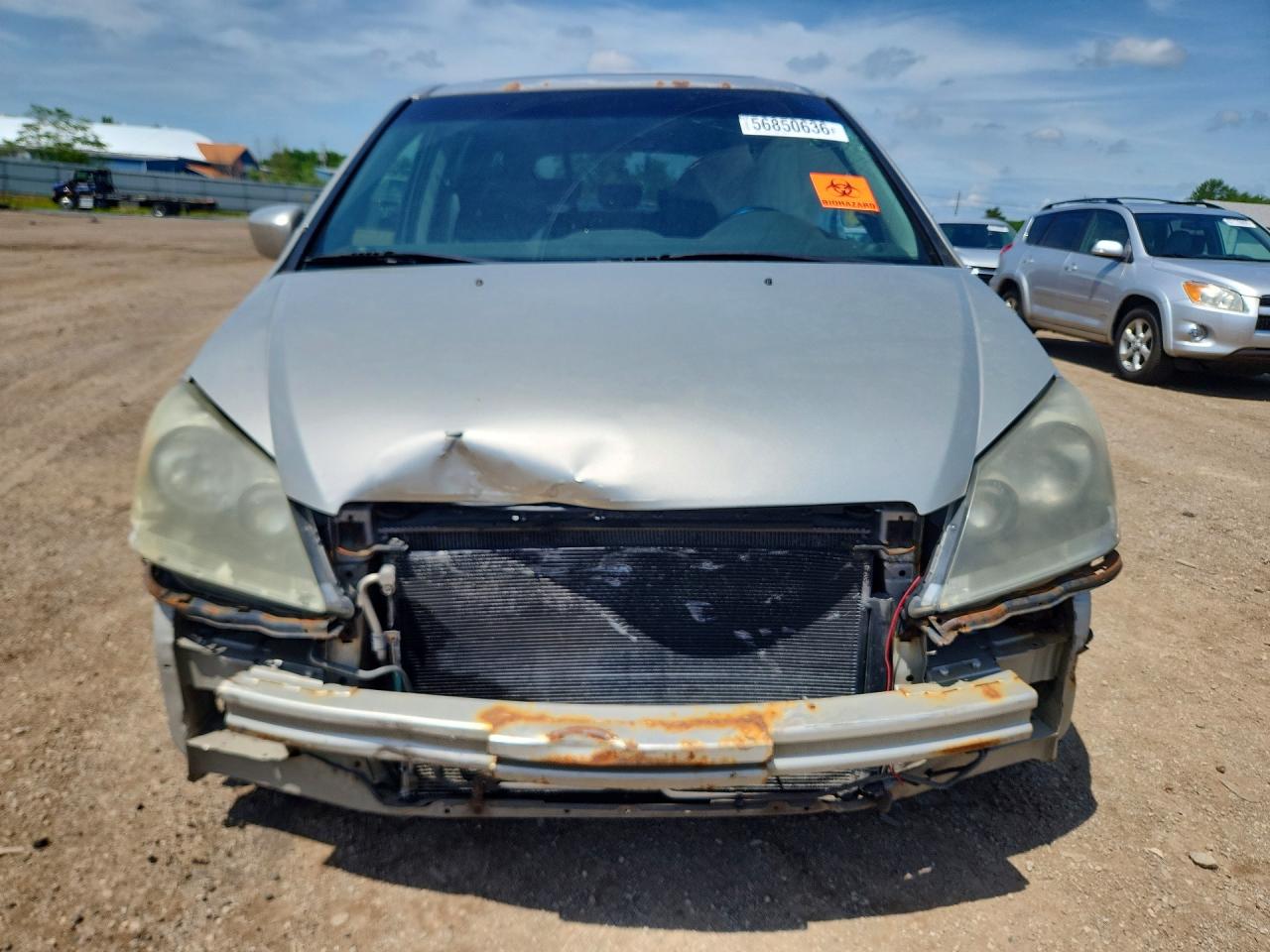 2007 Honda Odyssey Exl Silver vin: 5FNRL38777B409688