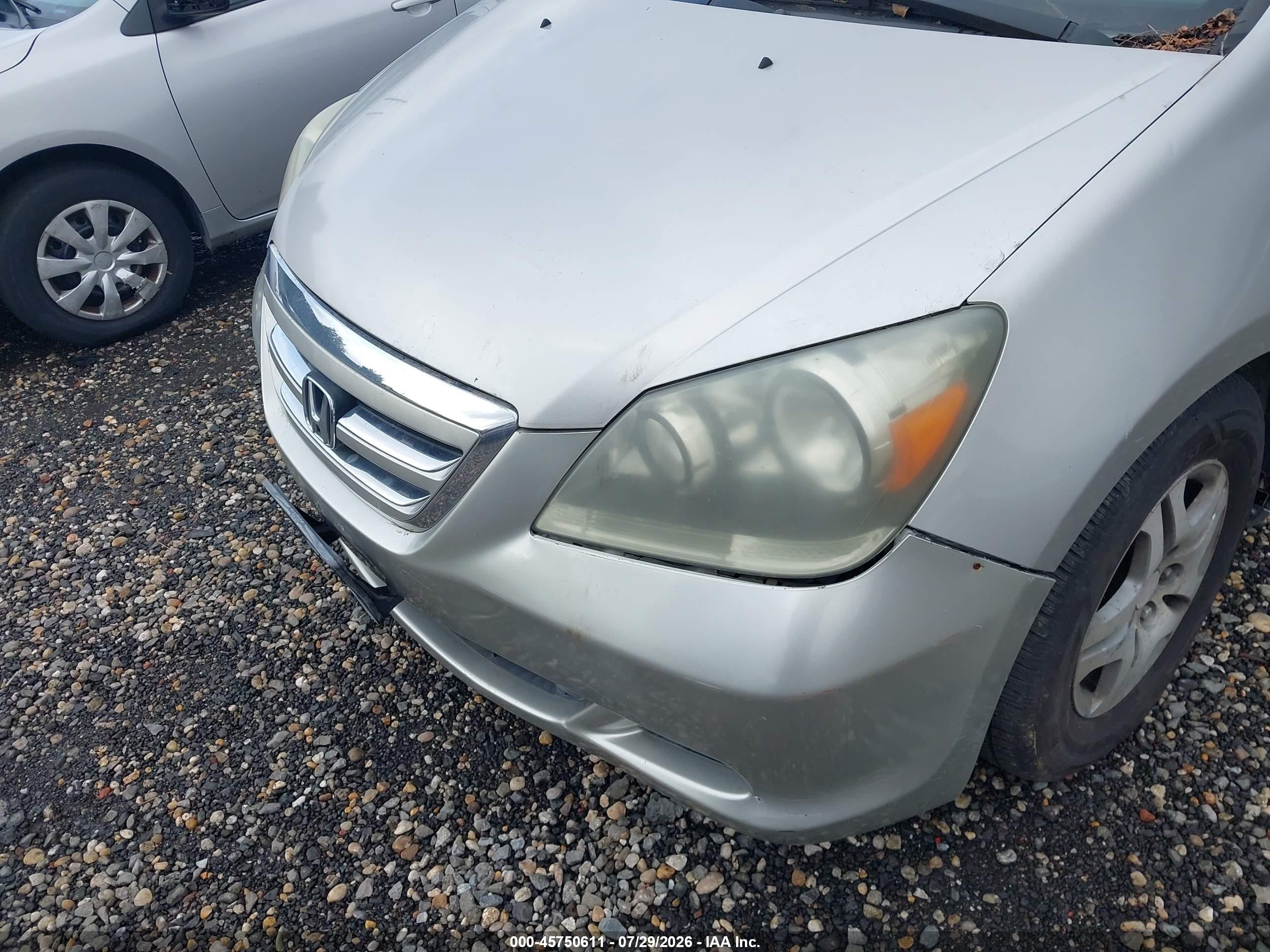 2007 Honda Odyssey Ex-l Gray vin: 5FNRL38777B423719