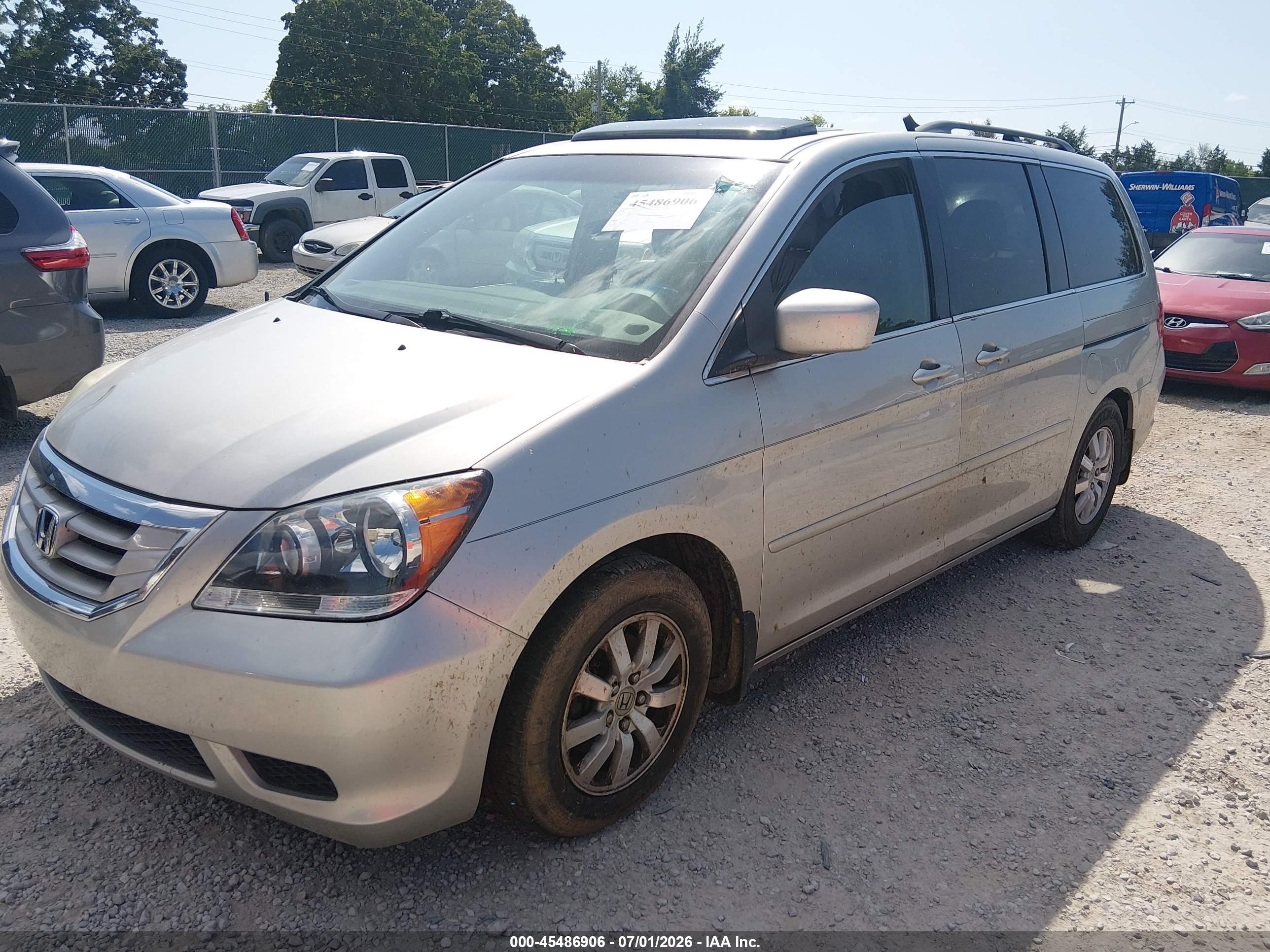 2008 Honda Odyssey Ex-l Серебряный vin: 5FNRL38778B008689