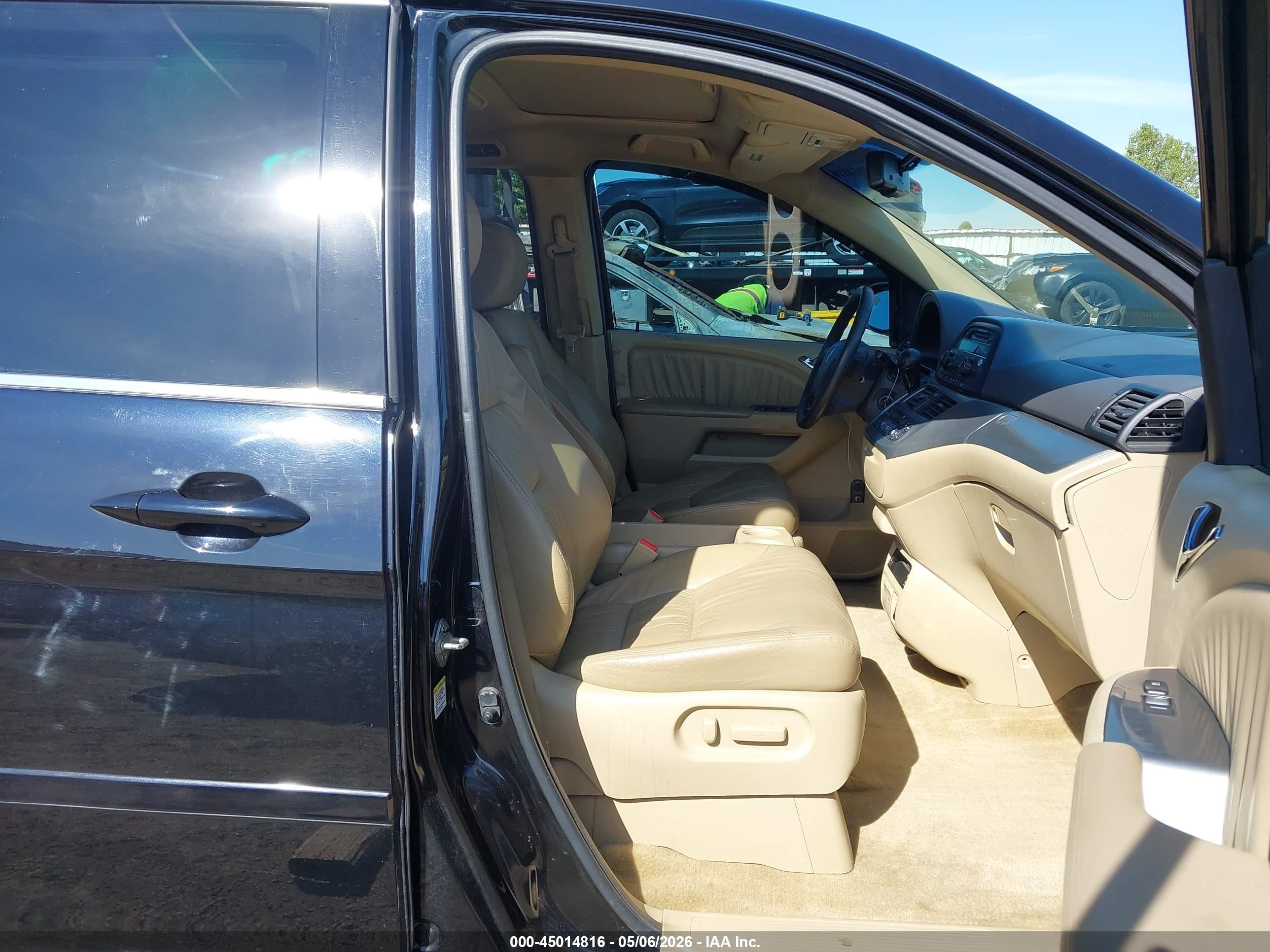 2008 Honda Odyssey Ex-l Black vin: 5FNRL38778B010295