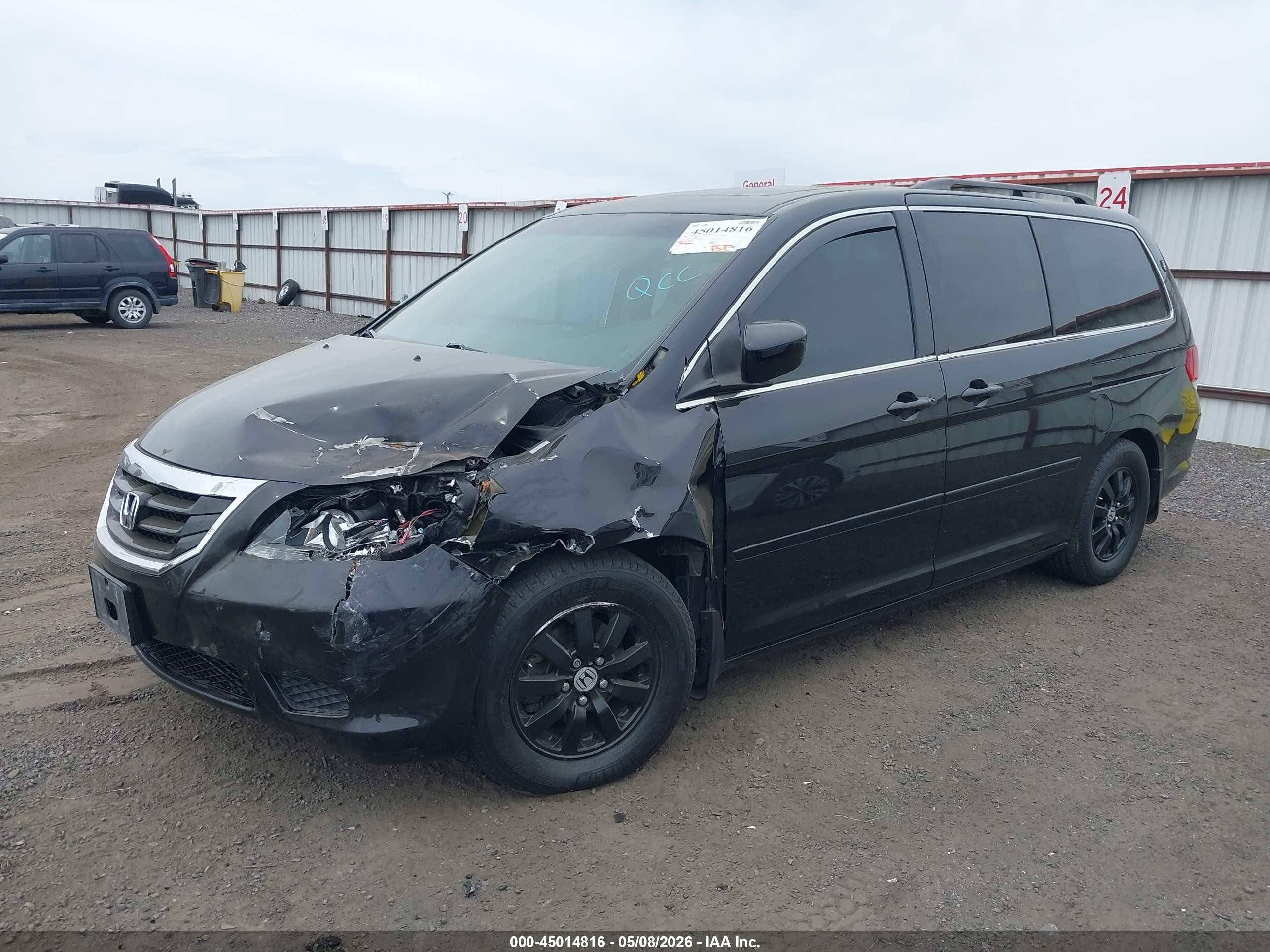 2008 Honda Odyssey Ex-l Black vin: 5FNRL38778B010295