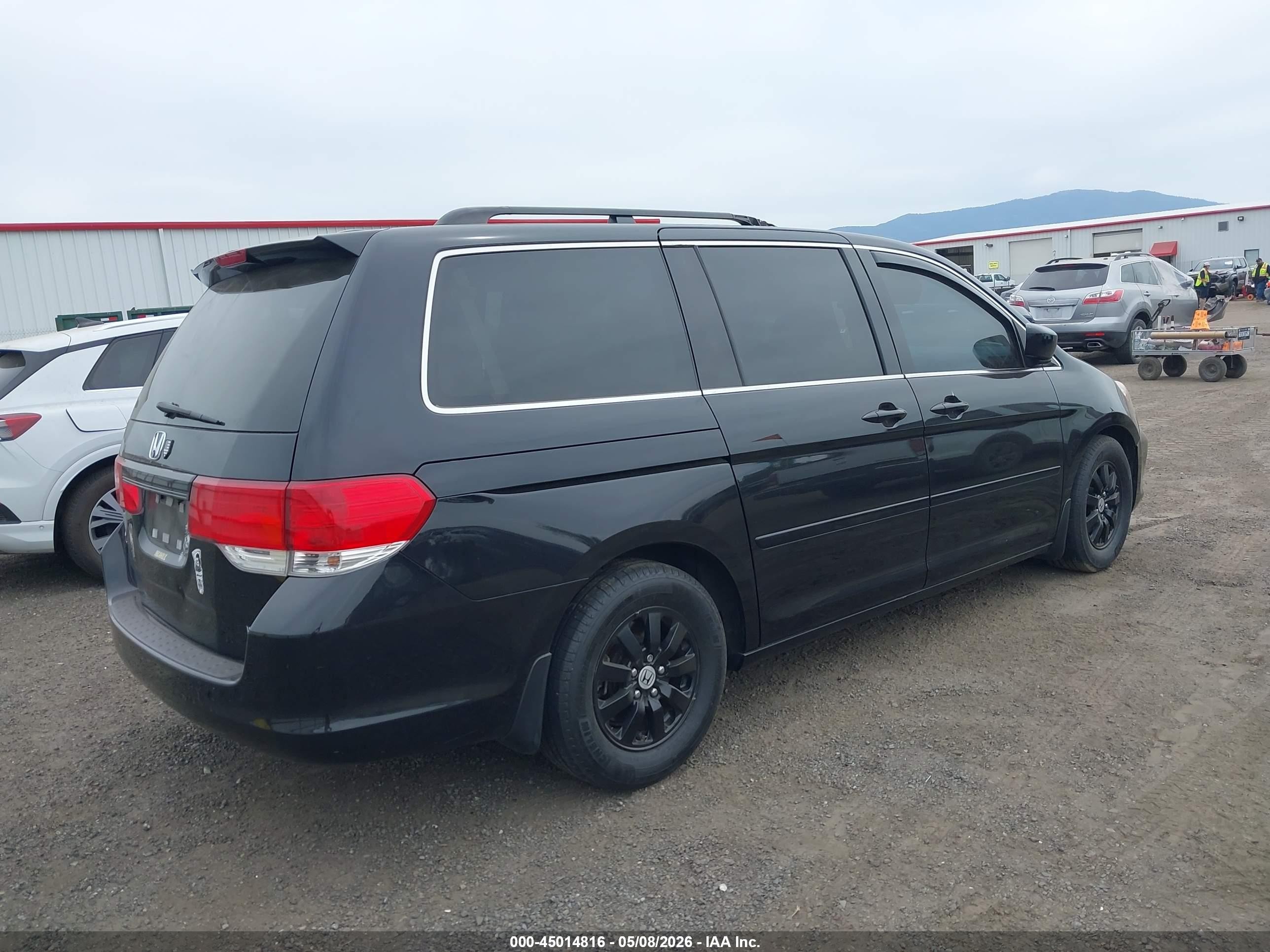 2008 Honda Odyssey Ex-l Black vin: 5FNRL38778B010295