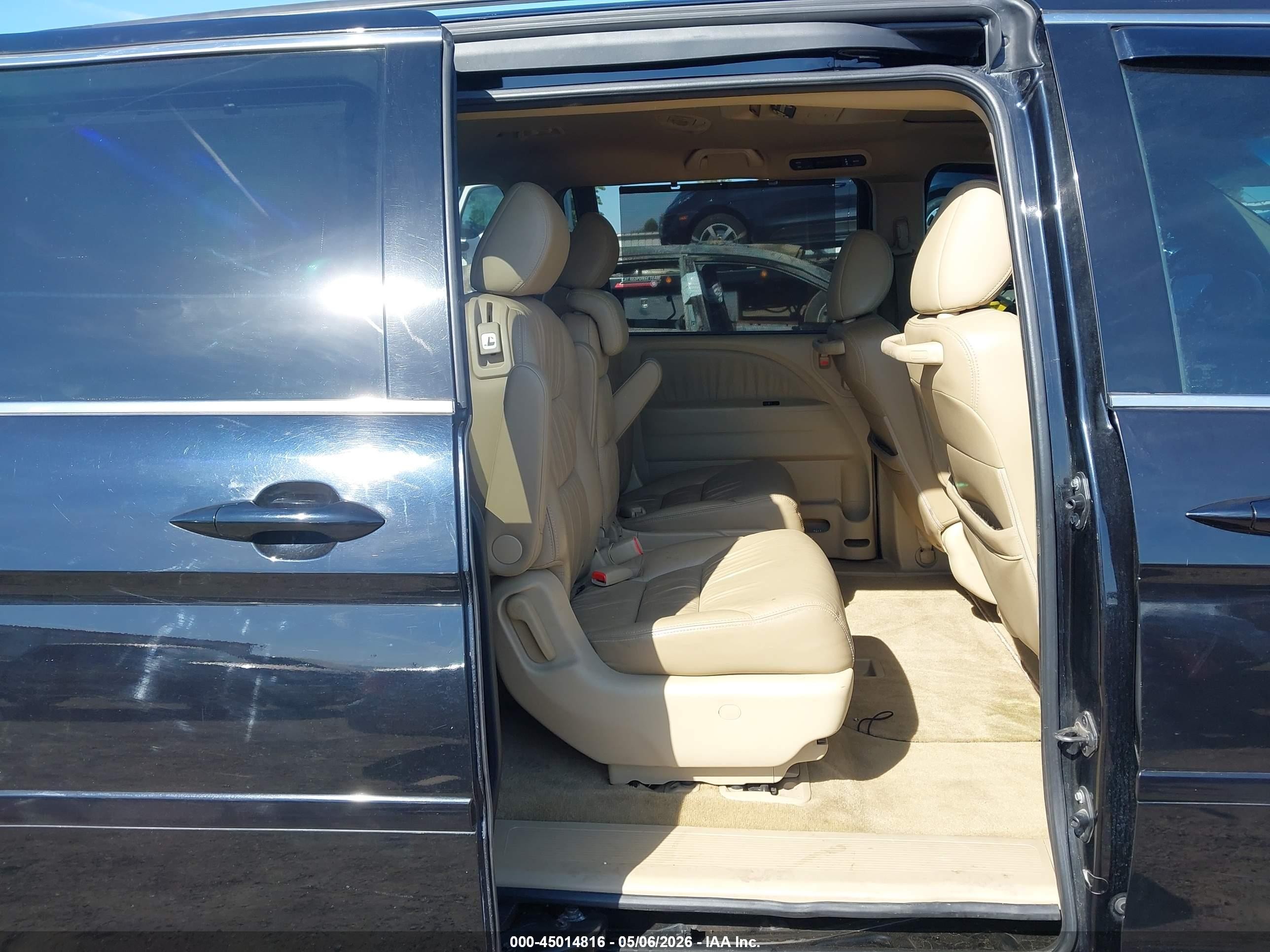 2008 Honda Odyssey Ex-l Black vin: 5FNRL38778B010295