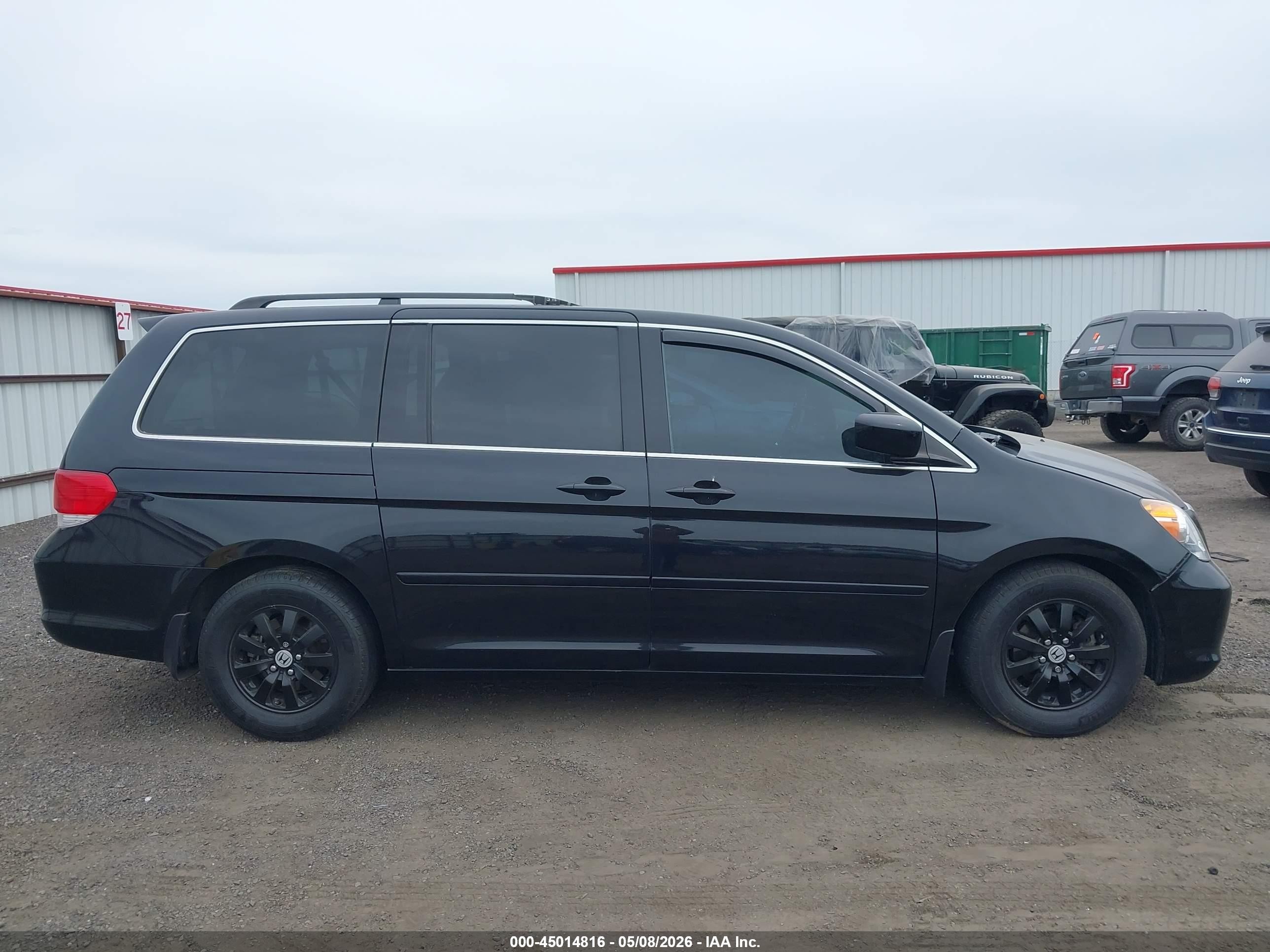 2008 Honda Odyssey Ex-l Black vin: 5FNRL38778B010295