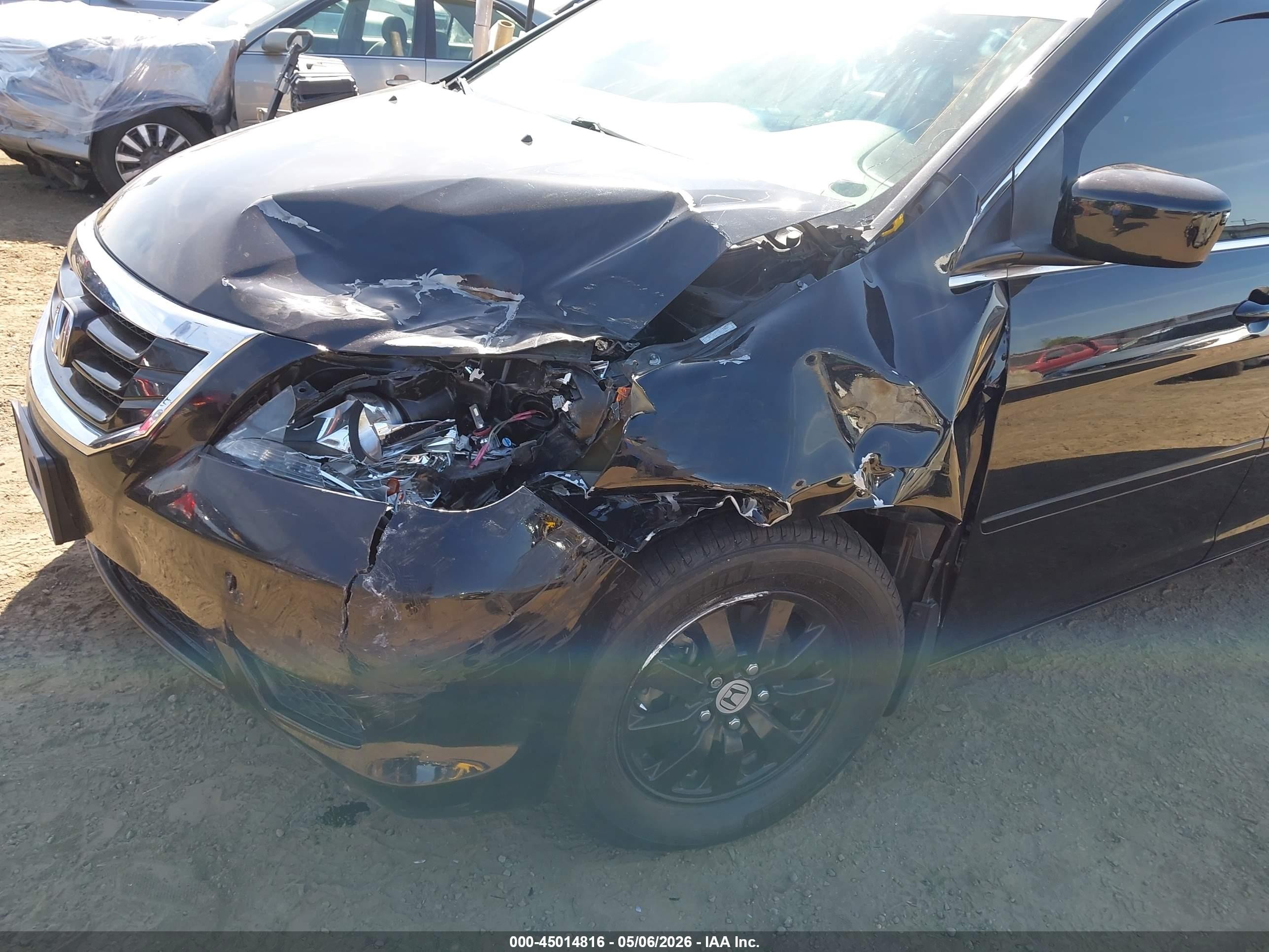 2008 Honda Odyssey Ex-l Black vin: 5FNRL38778B010295