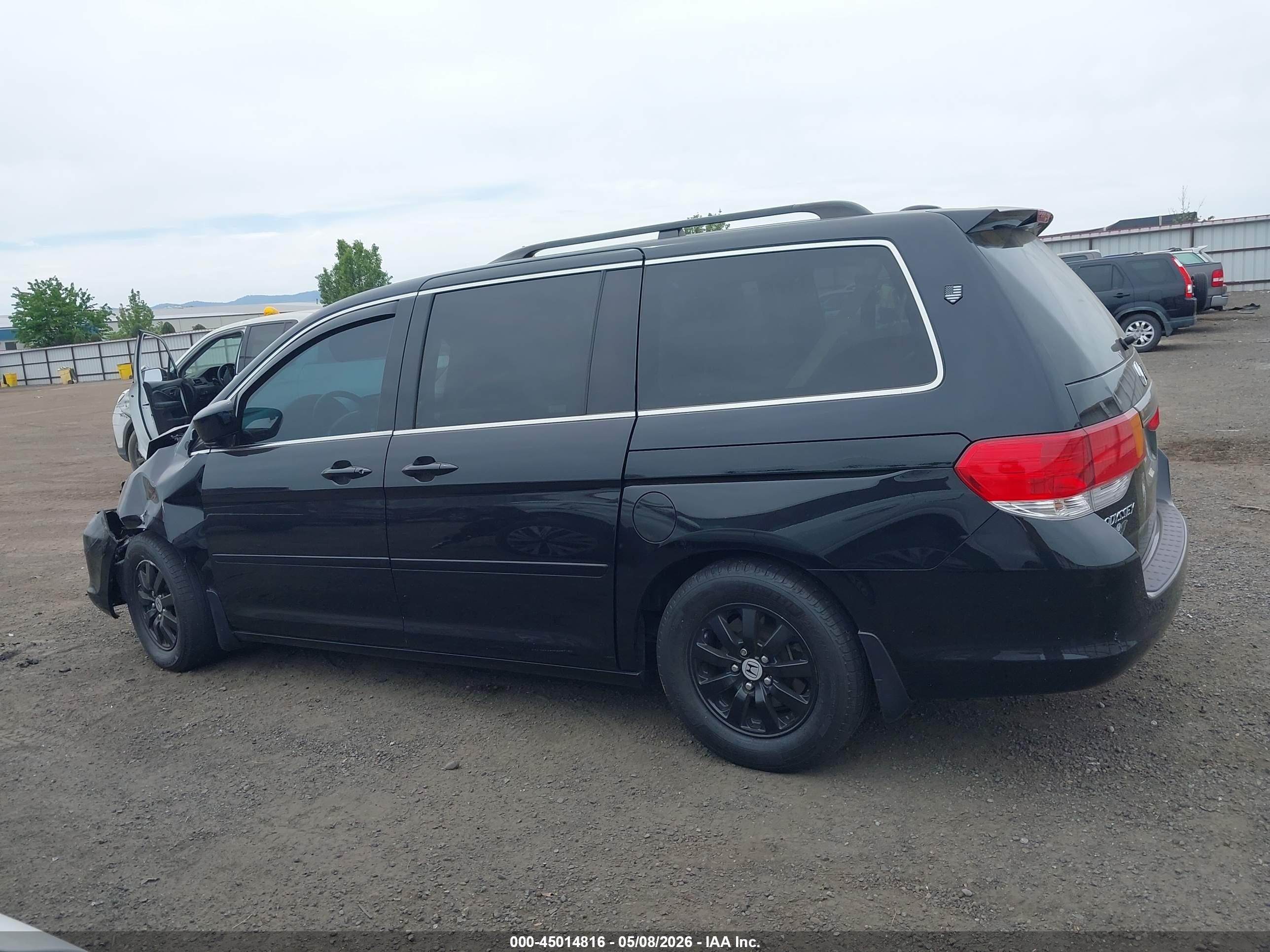 2008 Honda Odyssey Ex-l Black vin: 5FNRL38778B010295