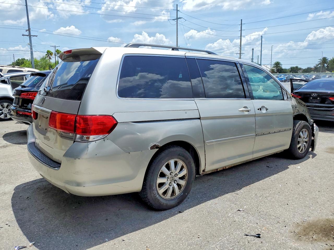 2008 Honda Odyssey Exl Silver vin: 5FNRL38778B011690
