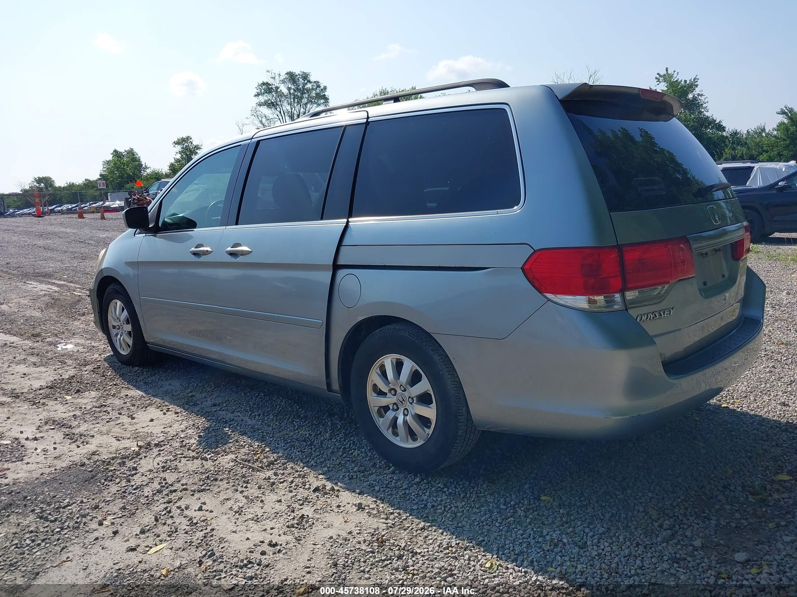 2008 Honda Odyssey Ex-l Silver vin: 5FNRL38778B021331