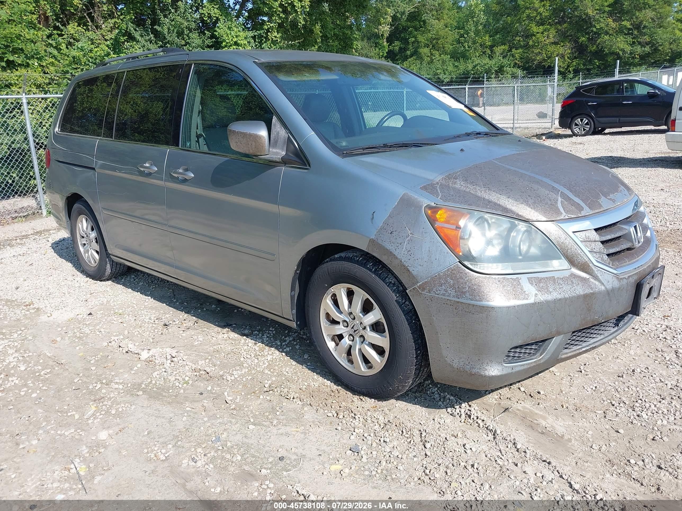 2008 Honda Odyssey Ex-l Silver vin: 5FNRL38778B021331