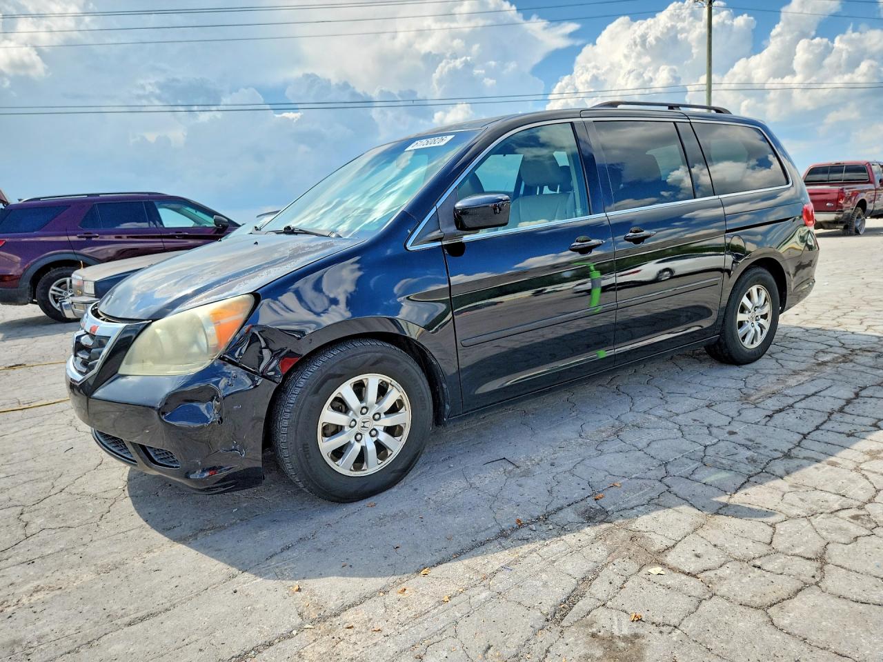 2008 Honda Odyssey Exl Black vin: 5FNRL38778B028568