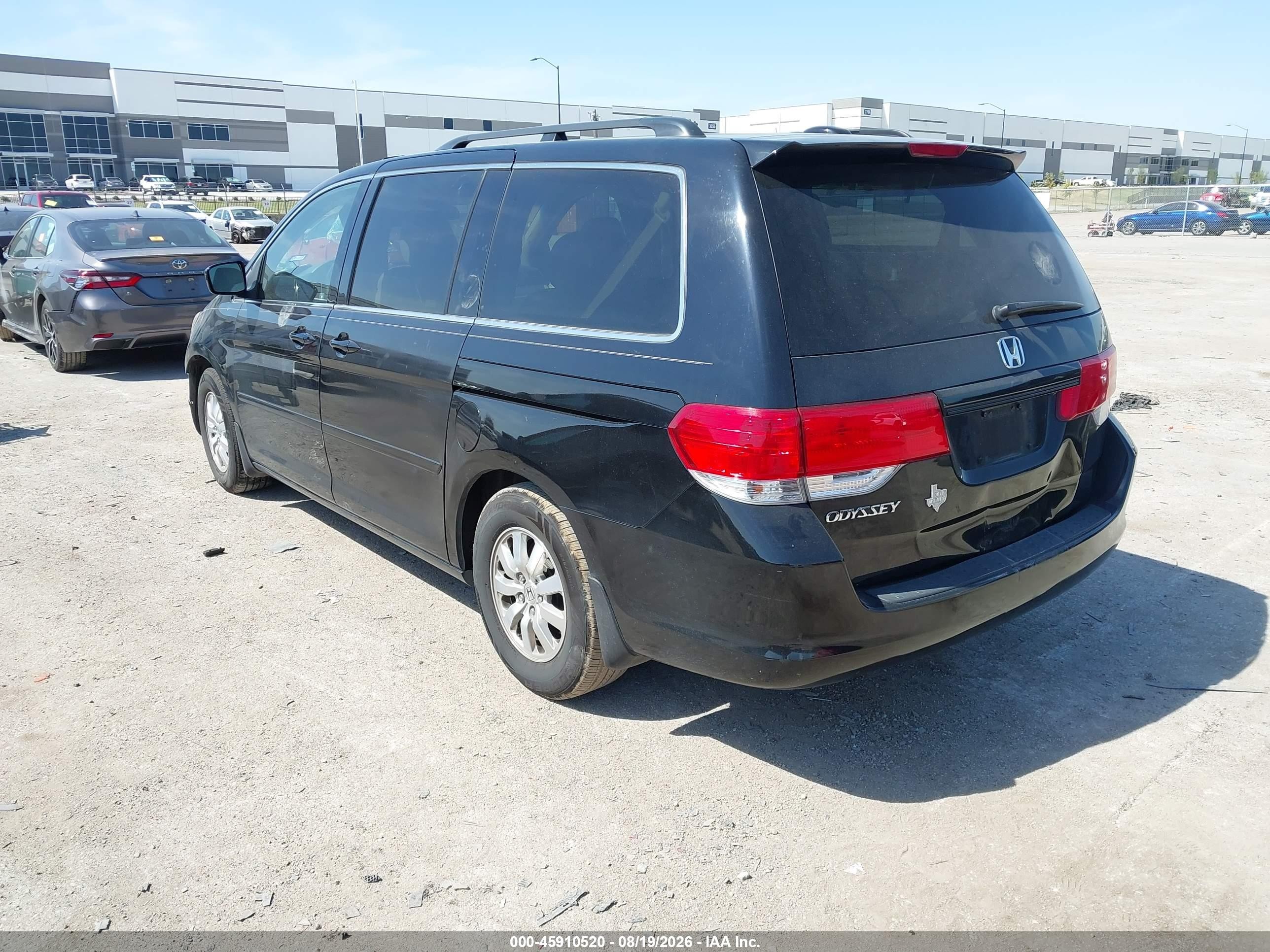 2008 Honda Odyssey Ex-l Black vin: 5FNRL38778B068875