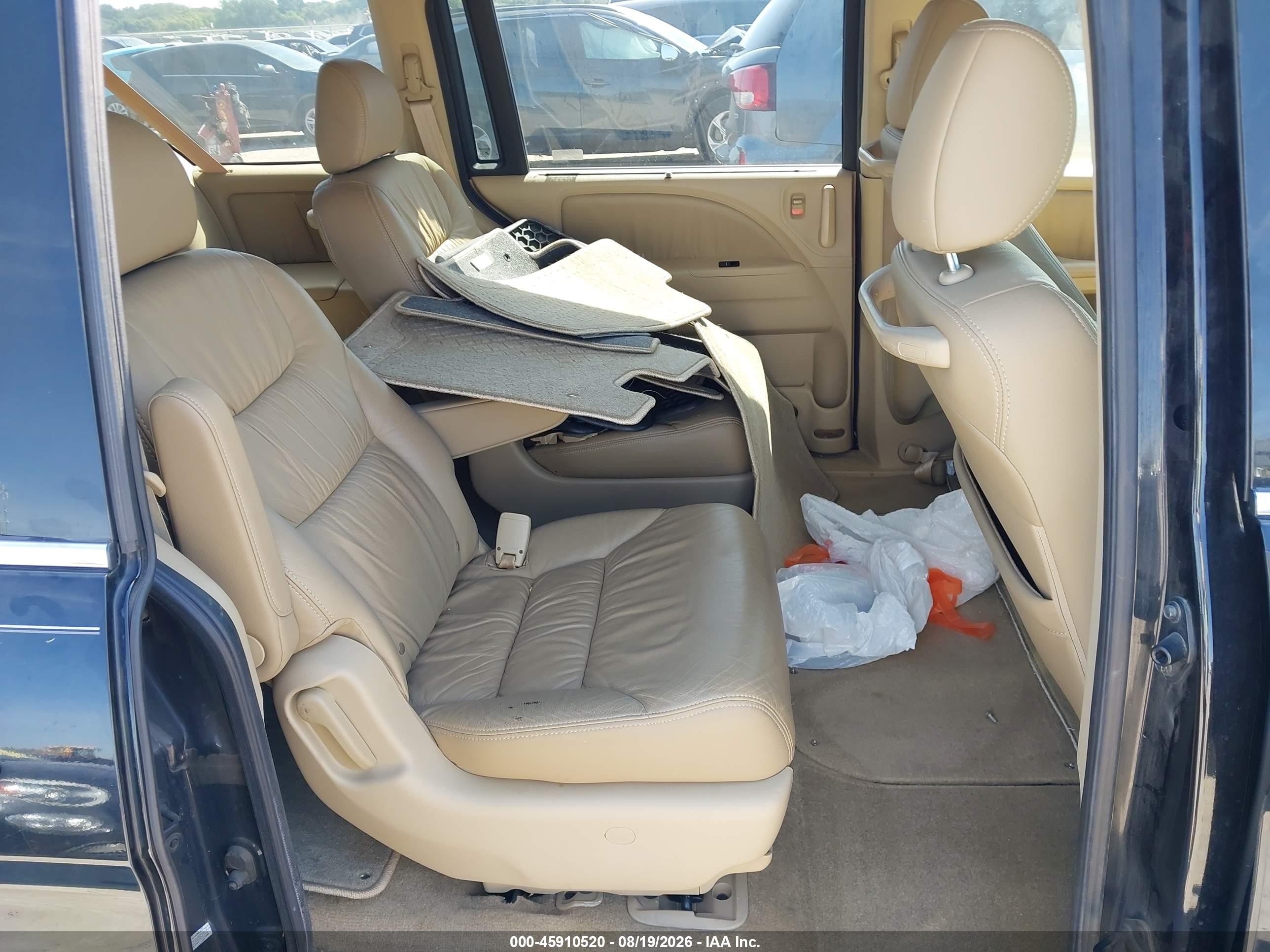 2008 Honda Odyssey Ex-l Black vin: 5FNRL38778B068875