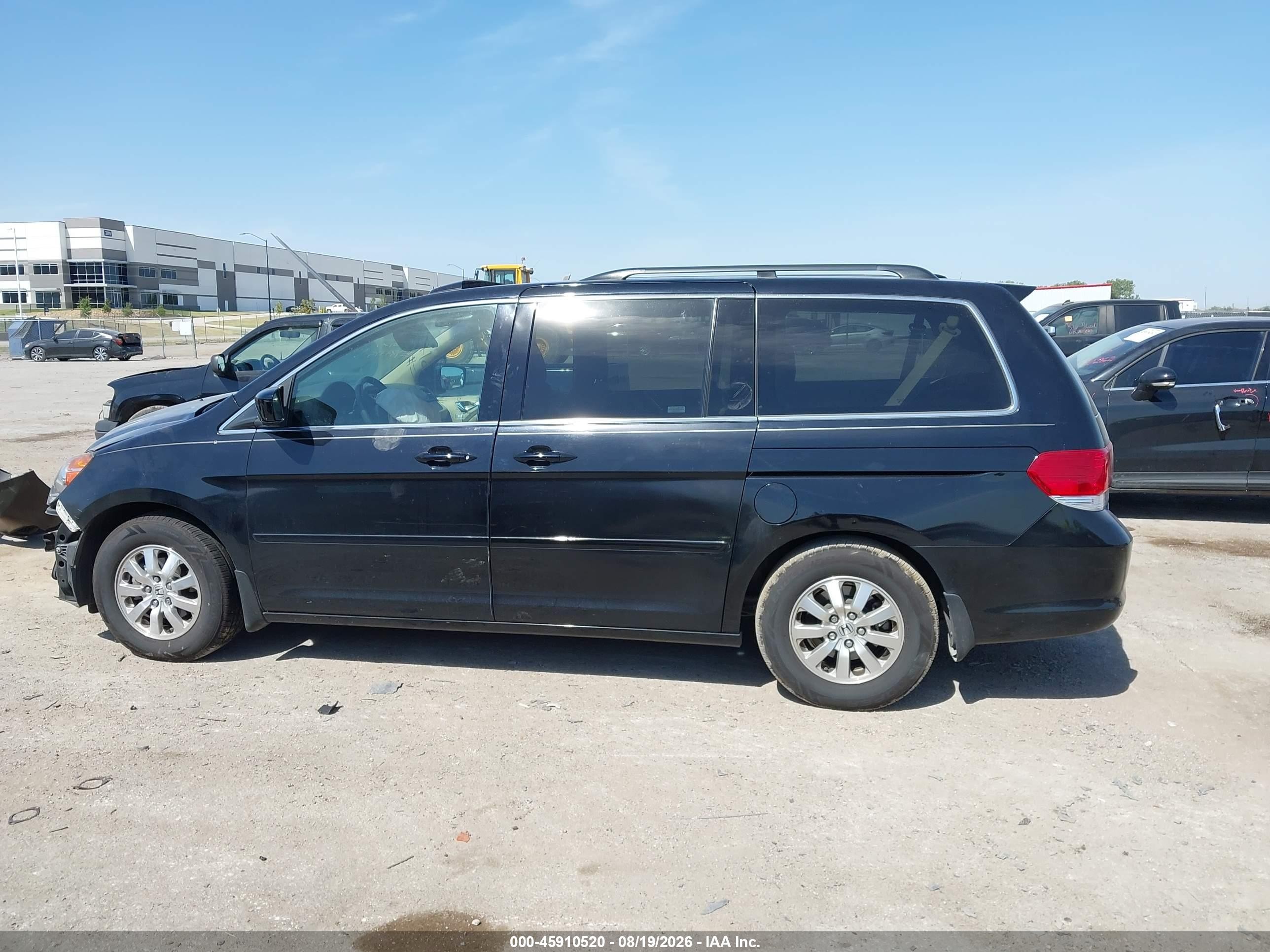 2008 Honda Odyssey Ex-l Black vin: 5FNRL38778B068875