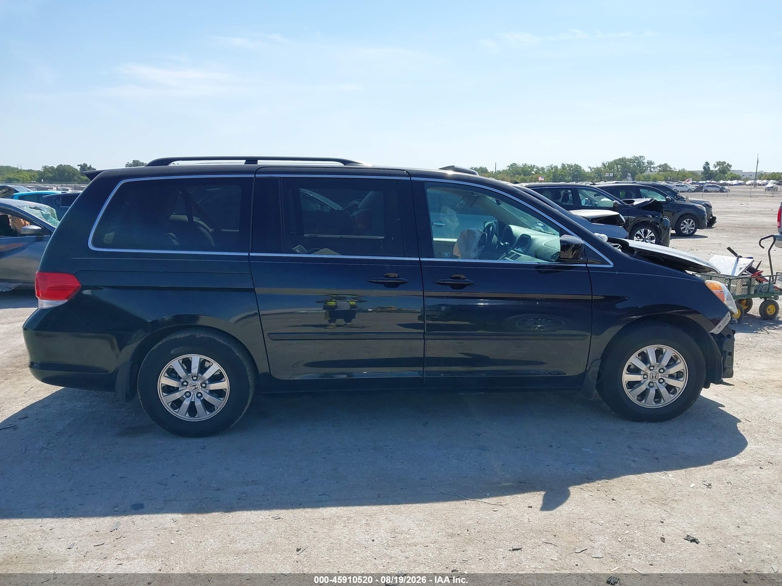2008 Honda Odyssey Ex-l Black vin: 5FNRL38778B068875