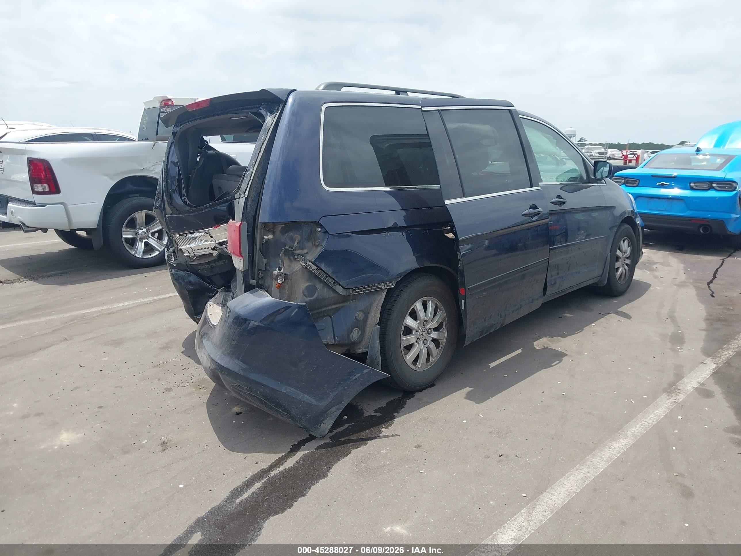 2008 Honda Odyssey Ex-l Dark Blue vin: 5FNRL38778B094084