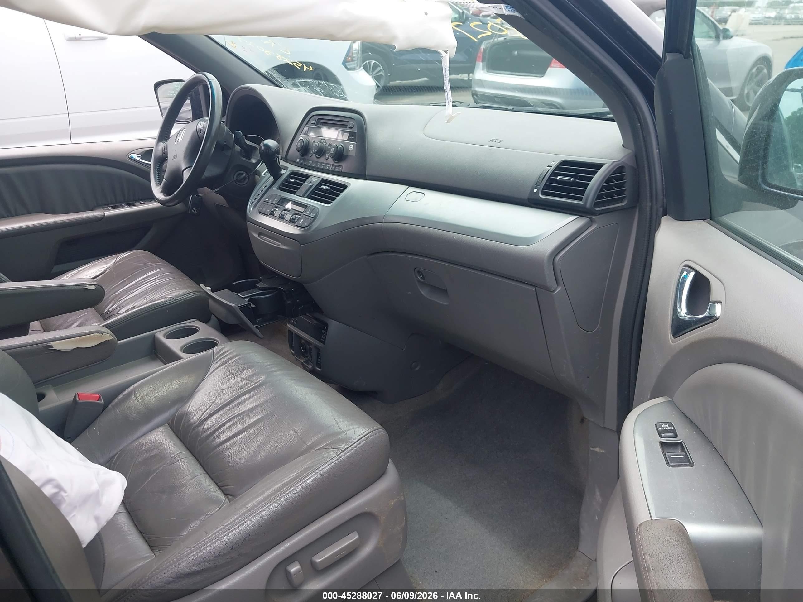 2008 Honda Odyssey Ex-l Dark Blue vin: 5FNRL38778B094084