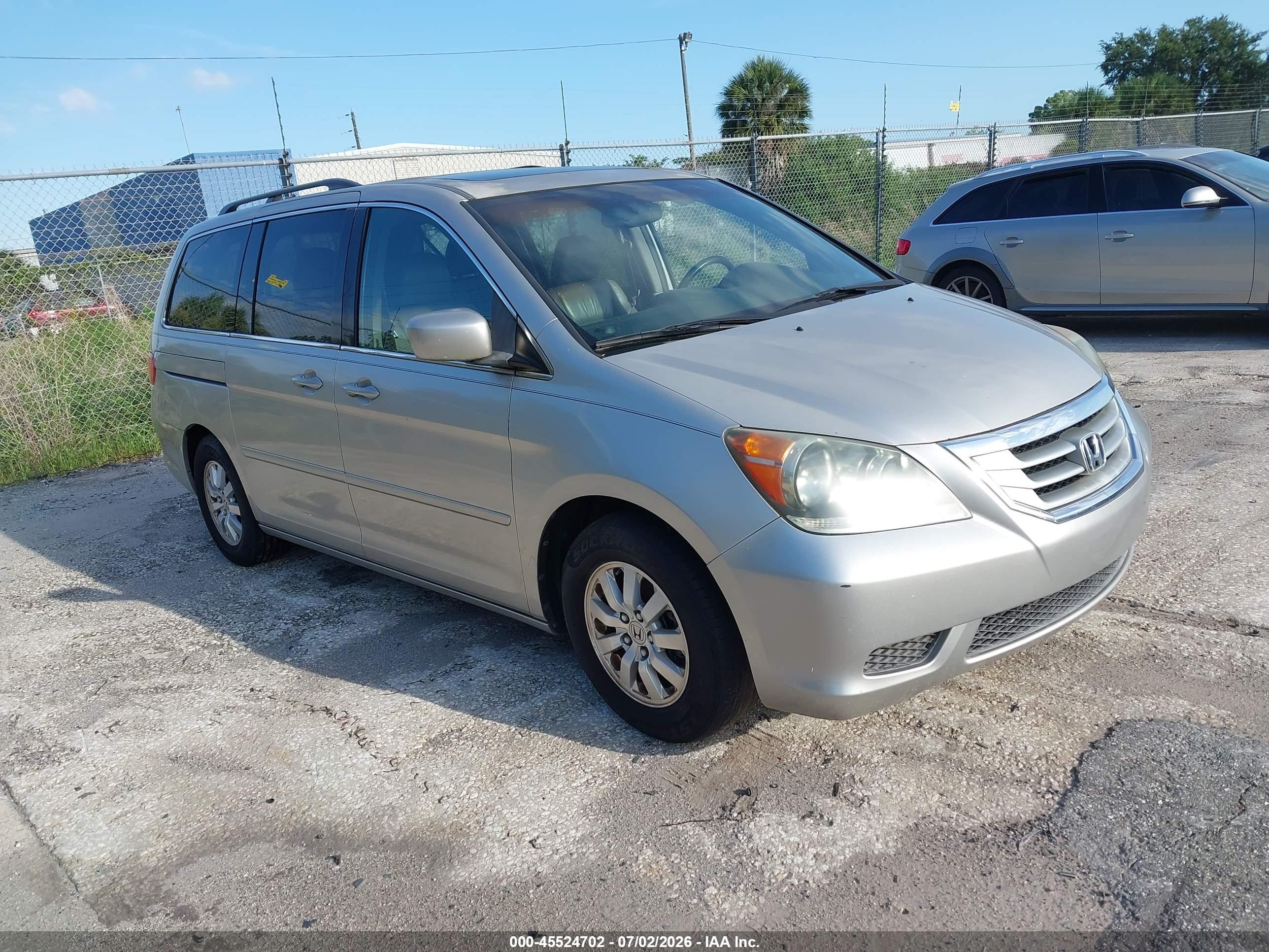2008 Honda Odyssey Ex-l Silver vin: 5FNRL38778B111756