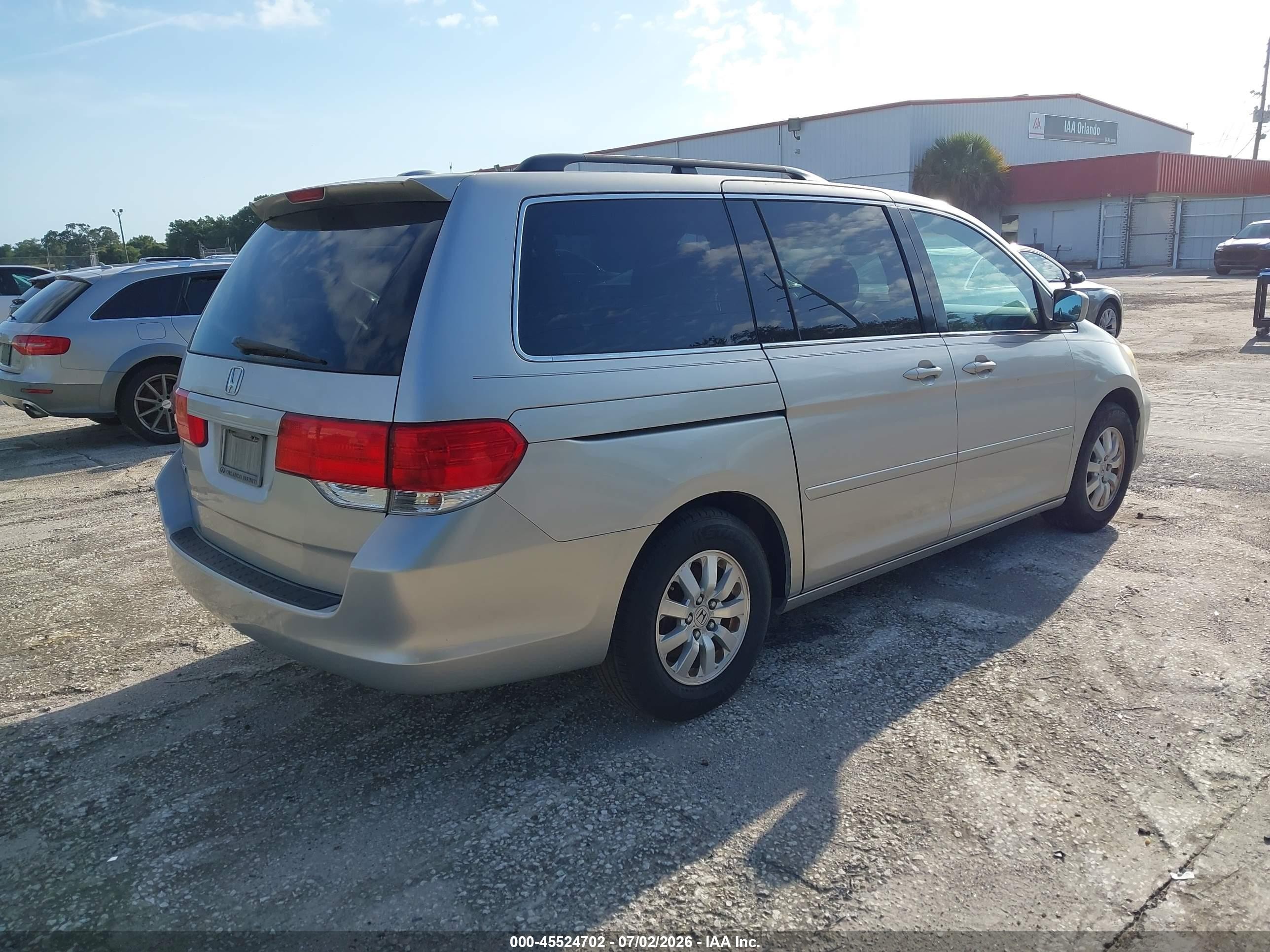 2008 Honda Odyssey Ex-l Silver vin: 5FNRL38778B111756