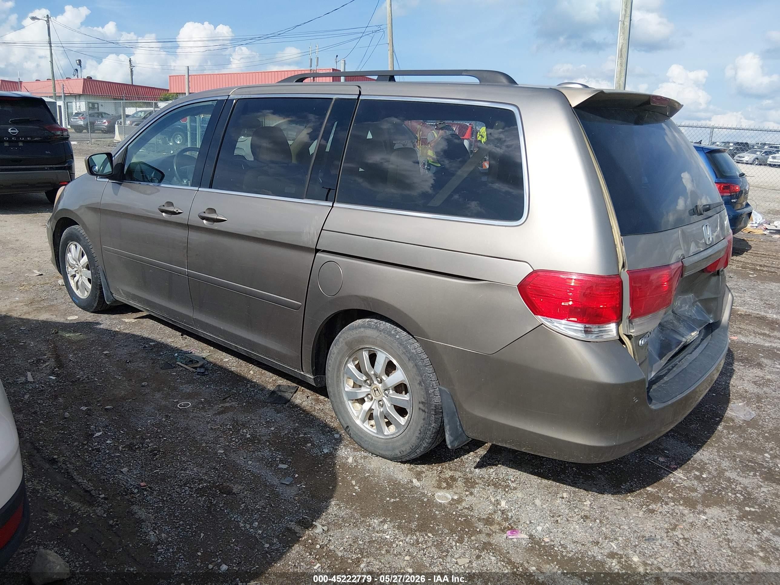 2009 Honda Odyssey Ex-l Gold vin: 5FNRL38779B006054