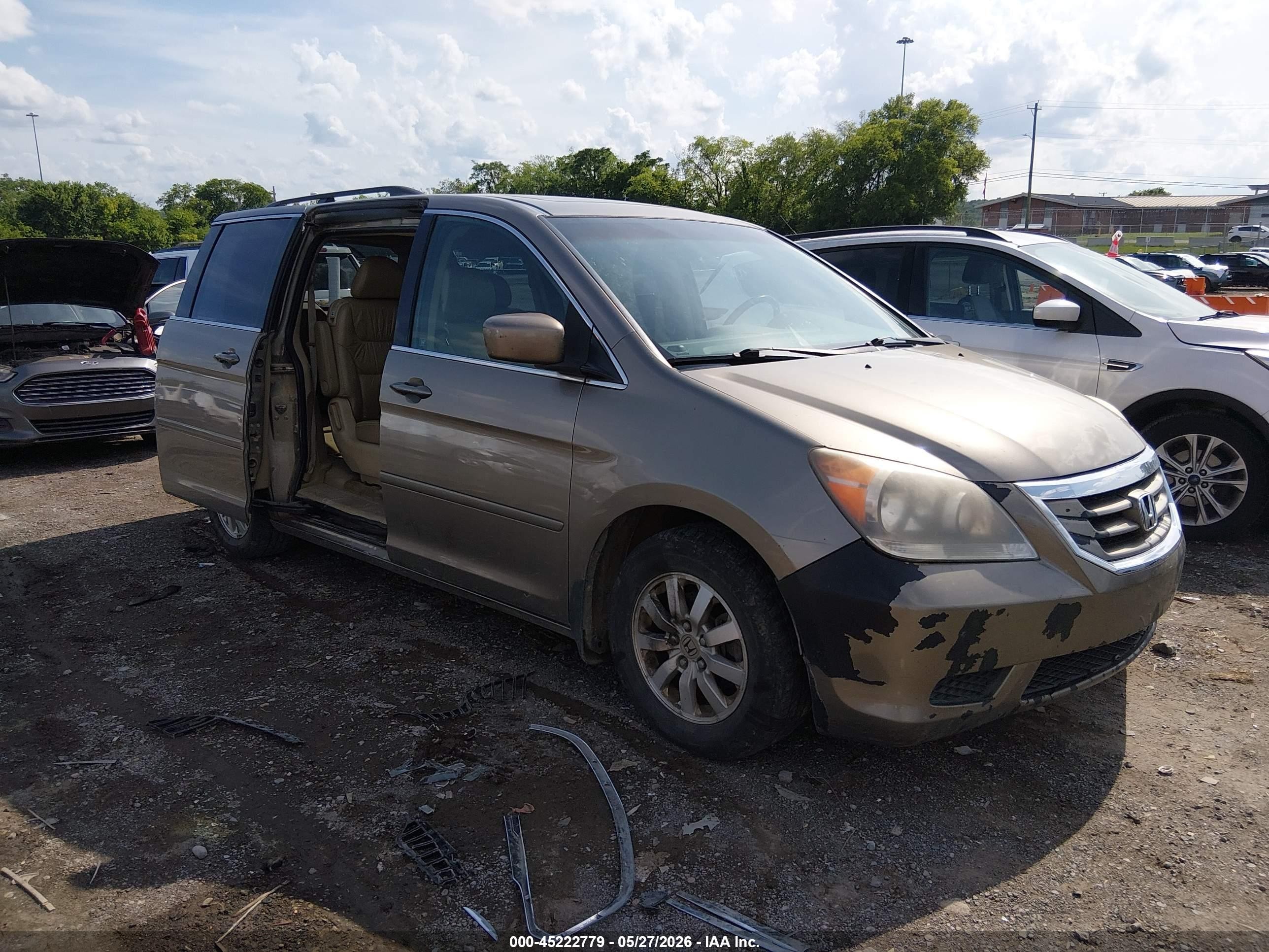 2009 Honda Odyssey Ex-l Gold vin: 5FNRL38779B006054