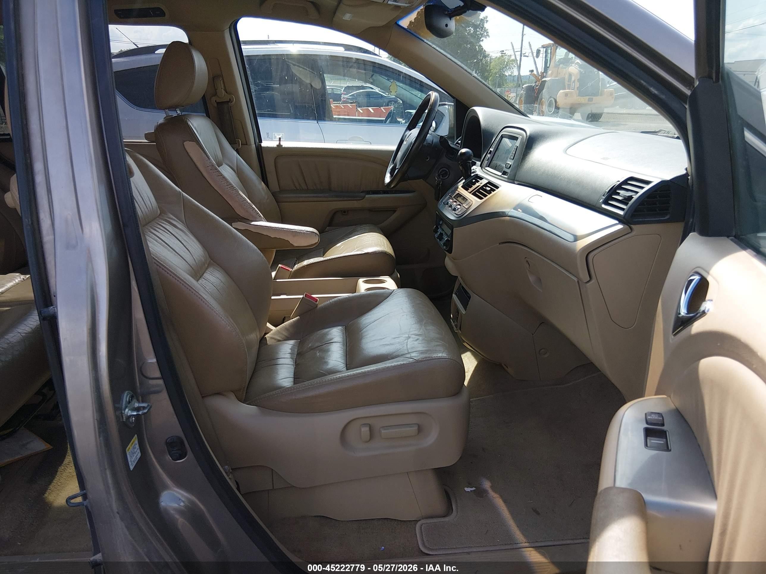 2009 Honda Odyssey Ex-l Gold vin: 5FNRL38779B006054