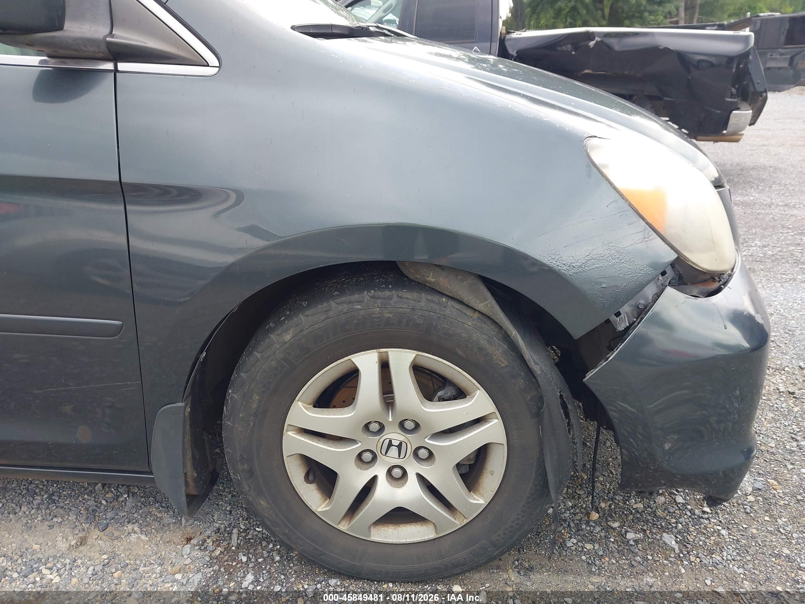 2005 Honda Odyssey Ex-l Синий vin: 5FNRL38785B128867