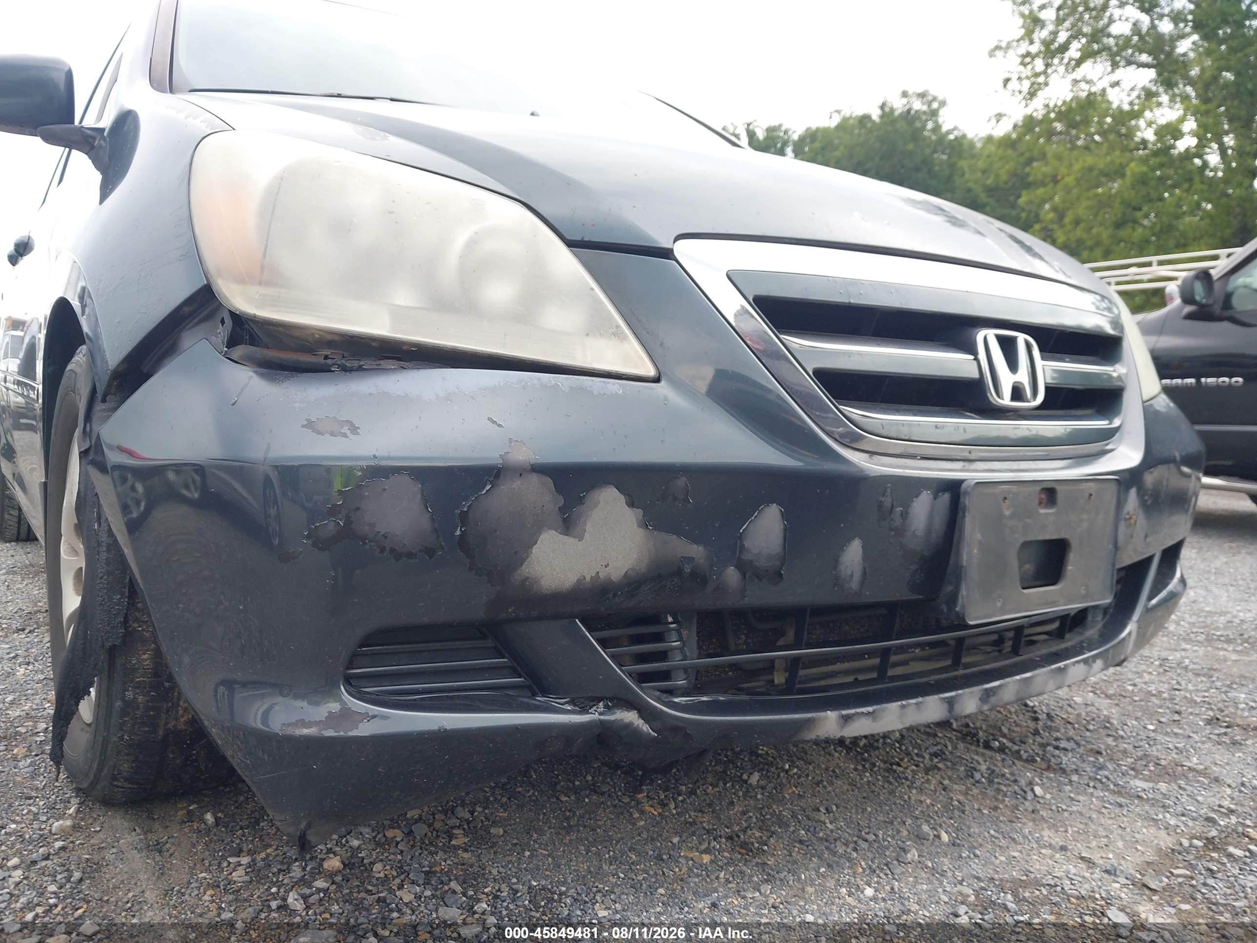 2005 Honda Odyssey Ex-l Синий vin: 5FNRL38785B128867