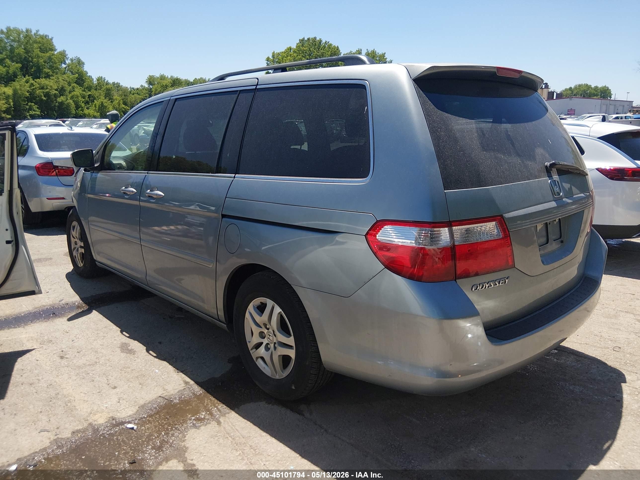 2006 Honda Odyssey Ex-l Teal vin: 5FNRL38786B025045